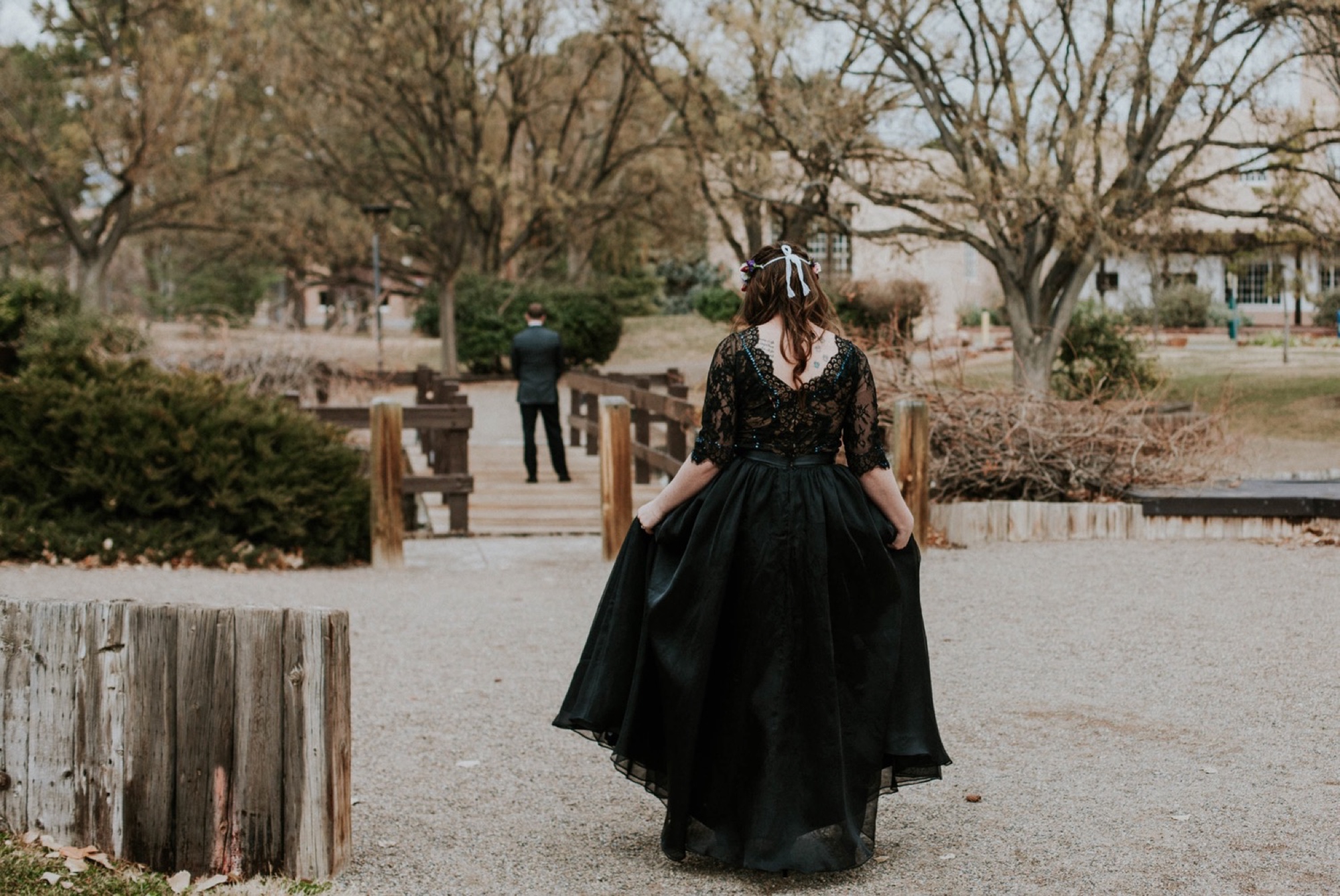  Kymbrye and Chris had the most magical New Years Eve wedding in Albuquerque, New Mexico. Every detail of their fabulous New Years Eve wedding was so beautiful and meaningful. They held their ceremony at the UNM Alumni Memorial Chapel followed by the