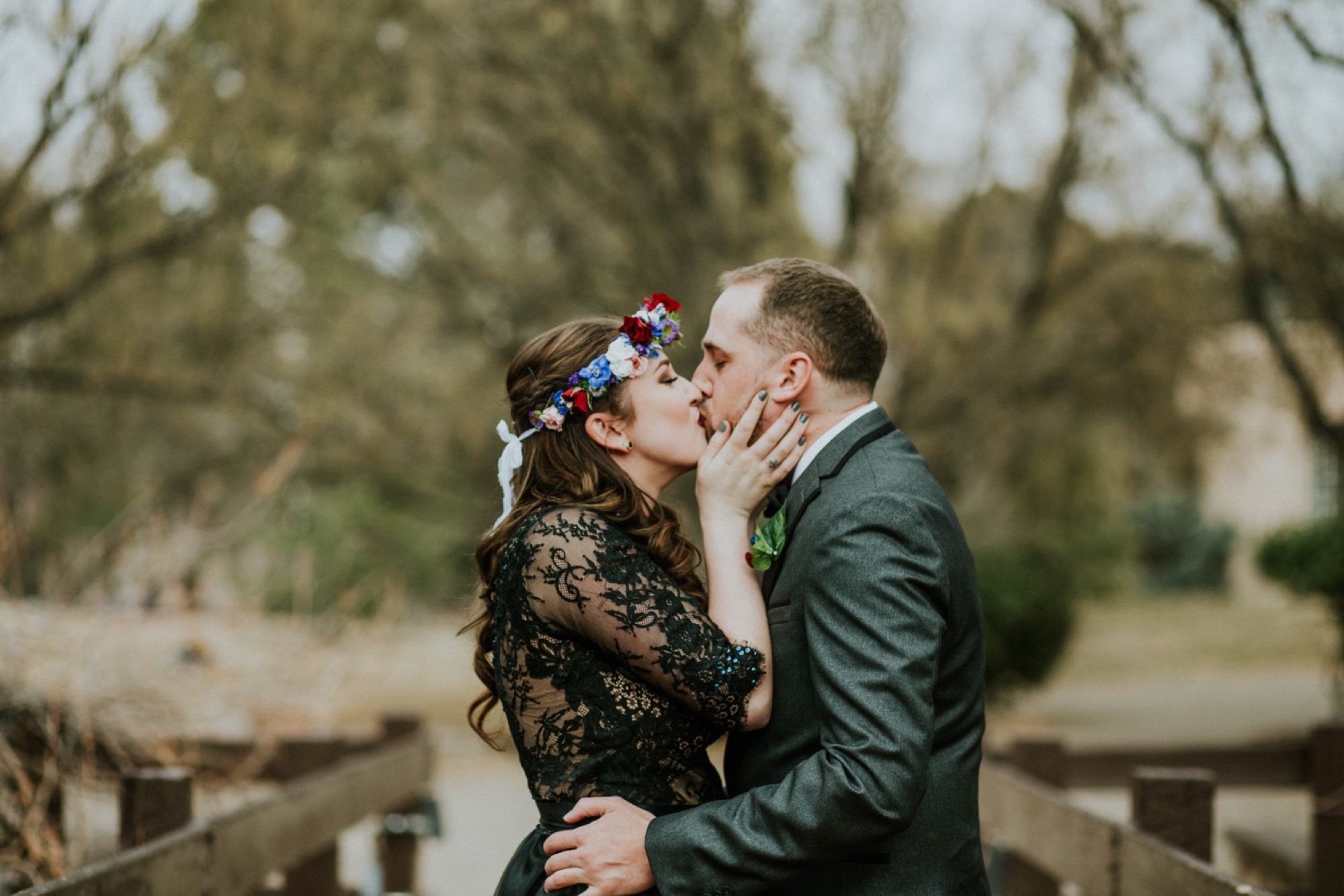  Kymbrye and Chris had the most magical New Years Eve wedding in Albuquerque, New Mexico. Every detail of their fabulous New Years Eve wedding was so beautiful and meaningful. They held their ceremony at the UNM Alumni Memorial Chapel followed by the