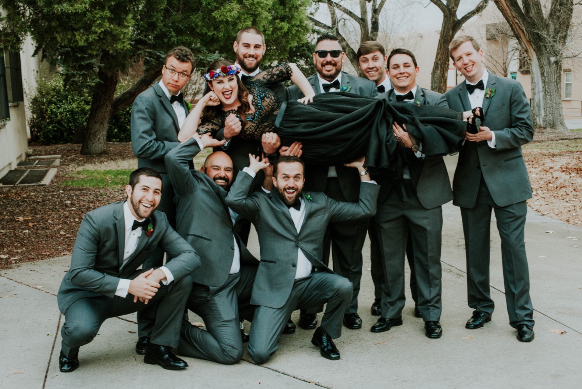  Kymbrye and Chris had the most magical New Years Eve wedding in Albuquerque, New Mexico. Every detail of their fabulous New Years Eve wedding was so beautiful and meaningful. They held their ceremony at the UNM Alumni Memorial Chapel followed by the