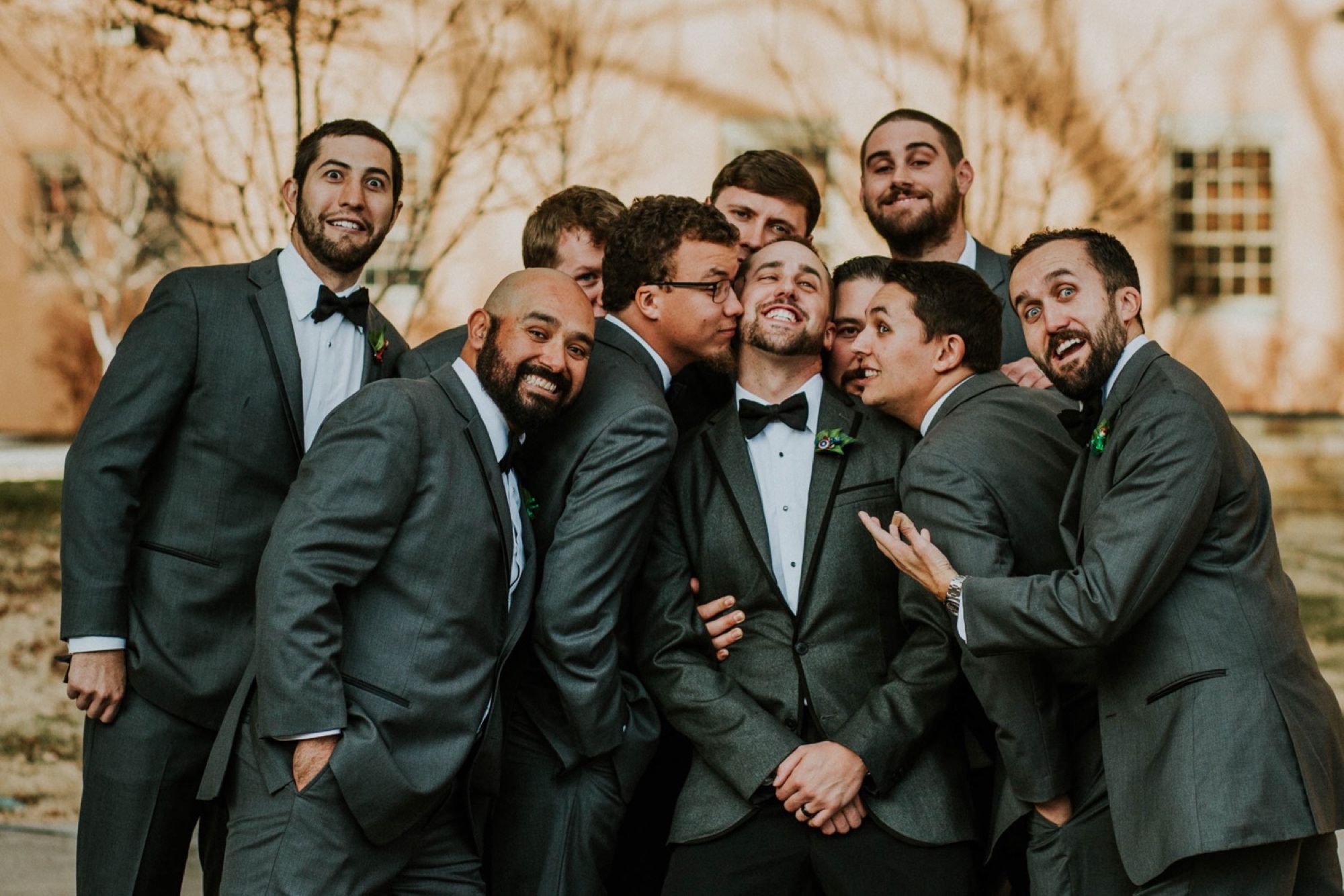  Kymbrye and Chris had the most magical New Years Eve wedding in Albuquerque, New Mexico. Every detail of their fabulous New Years Eve wedding was so beautiful and meaningful. They held their ceremony at the UNM Alumni Memorial Chapel followed by the