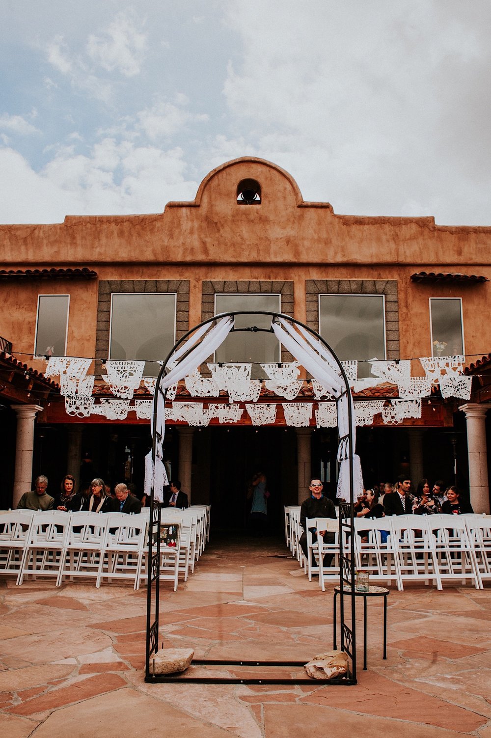  Ariel and Jack had a beautiful, intimate wedding at the ever so lovely Hacienda Doña Andrea de Santa Fe in Cerrillos, New Mexico (just outside of Santa Fe, New Mexico). If you have never been to Hacienda Doña Andrea de Santa Fe, it is beyond worth c