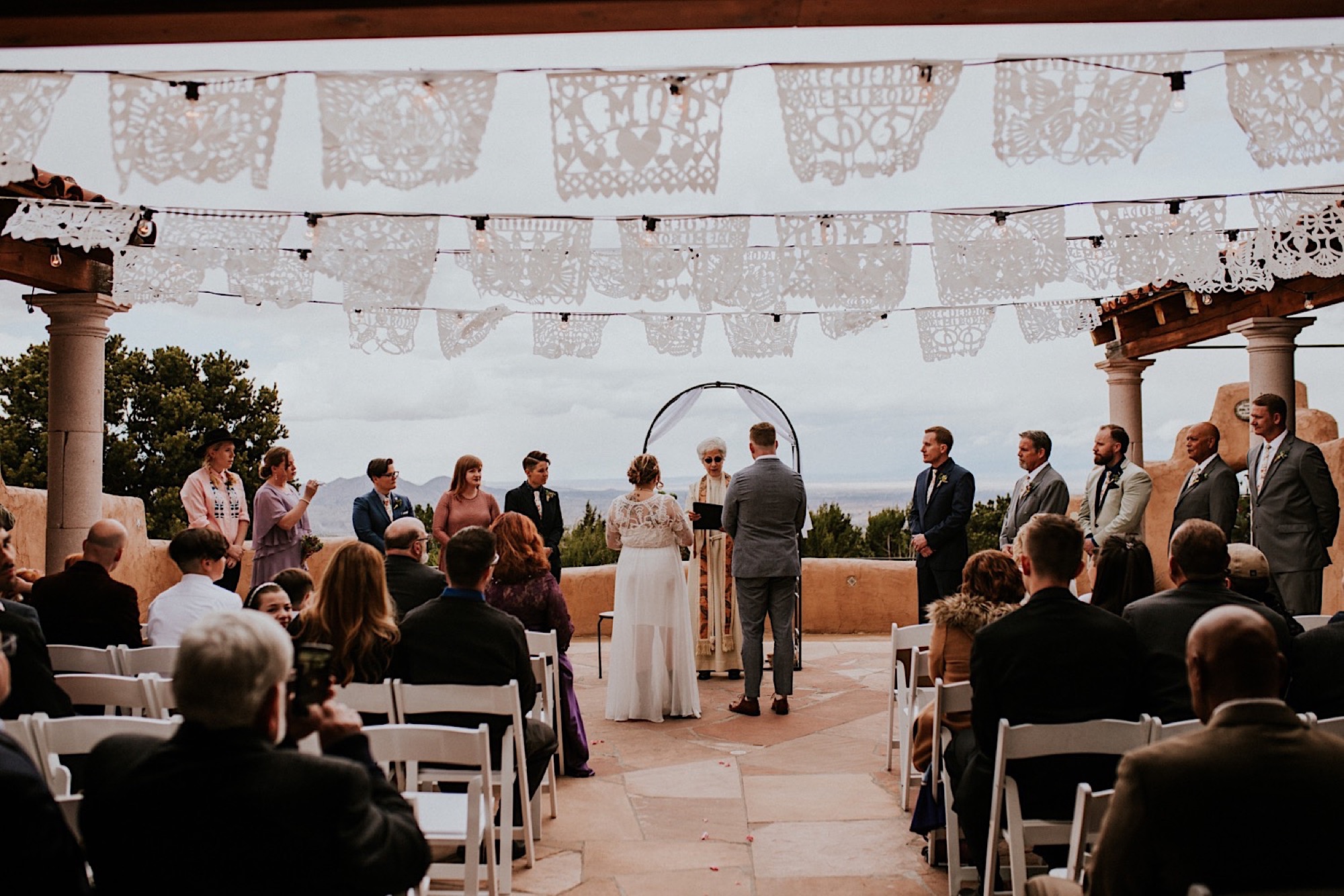  Ariel and Jack had a beautiful, intimate wedding at the ever so lovely Hacienda Doña Andrea de Santa Fe in Cerrillos, New Mexico (just outside of Santa Fe, New Mexico). If you have never been to Hacienda Doña Andrea de Santa Fe, it is beyond worth c