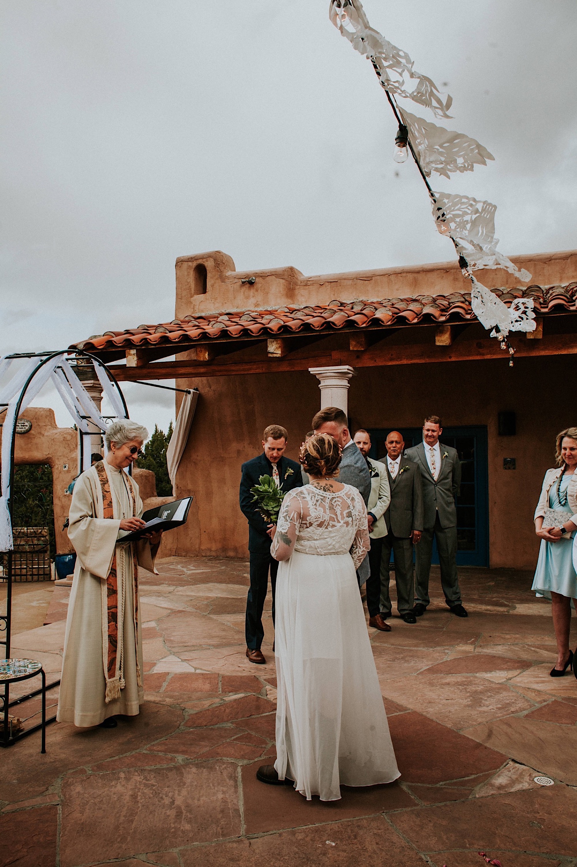  Ariel and Jack had a beautiful, intimate wedding at the ever so lovely Hacienda Doña Andrea de Santa Fe in Cerrillos, New Mexico (just outside of Santa Fe, New Mexico). If you have never been to Hacienda Doña Andrea de Santa Fe, it is beyond worth c