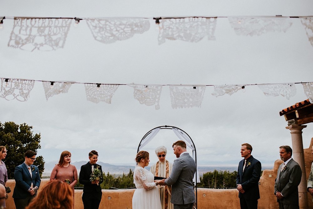  Ariel and Jack had a beautiful, intimate wedding at the ever so lovely Hacienda Doña Andrea de Santa Fe in Cerrillos, New Mexico (just outside of Santa Fe, New Mexico). If you have never been to Hacienda Doña Andrea de Santa Fe, it is beyond worth c