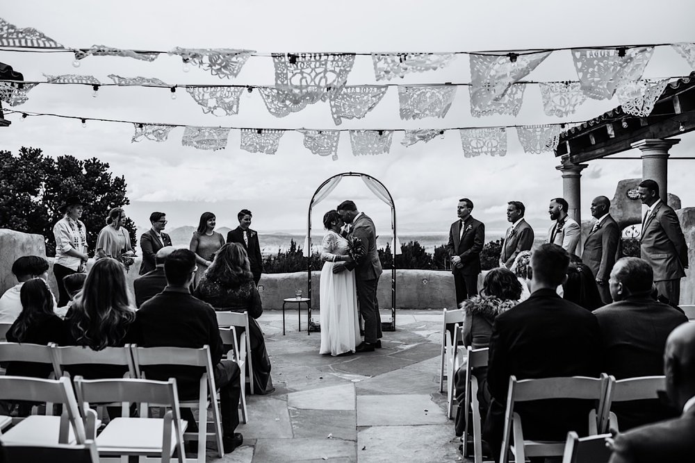  Ariel and Jack had a beautiful, intimate wedding at the ever so lovely Hacienda Doña Andrea de Santa Fe in Cerrillos, New Mexico (just outside of Santa Fe, New Mexico). If you have never been to Hacienda Doña Andrea de Santa Fe, it is beyond worth c