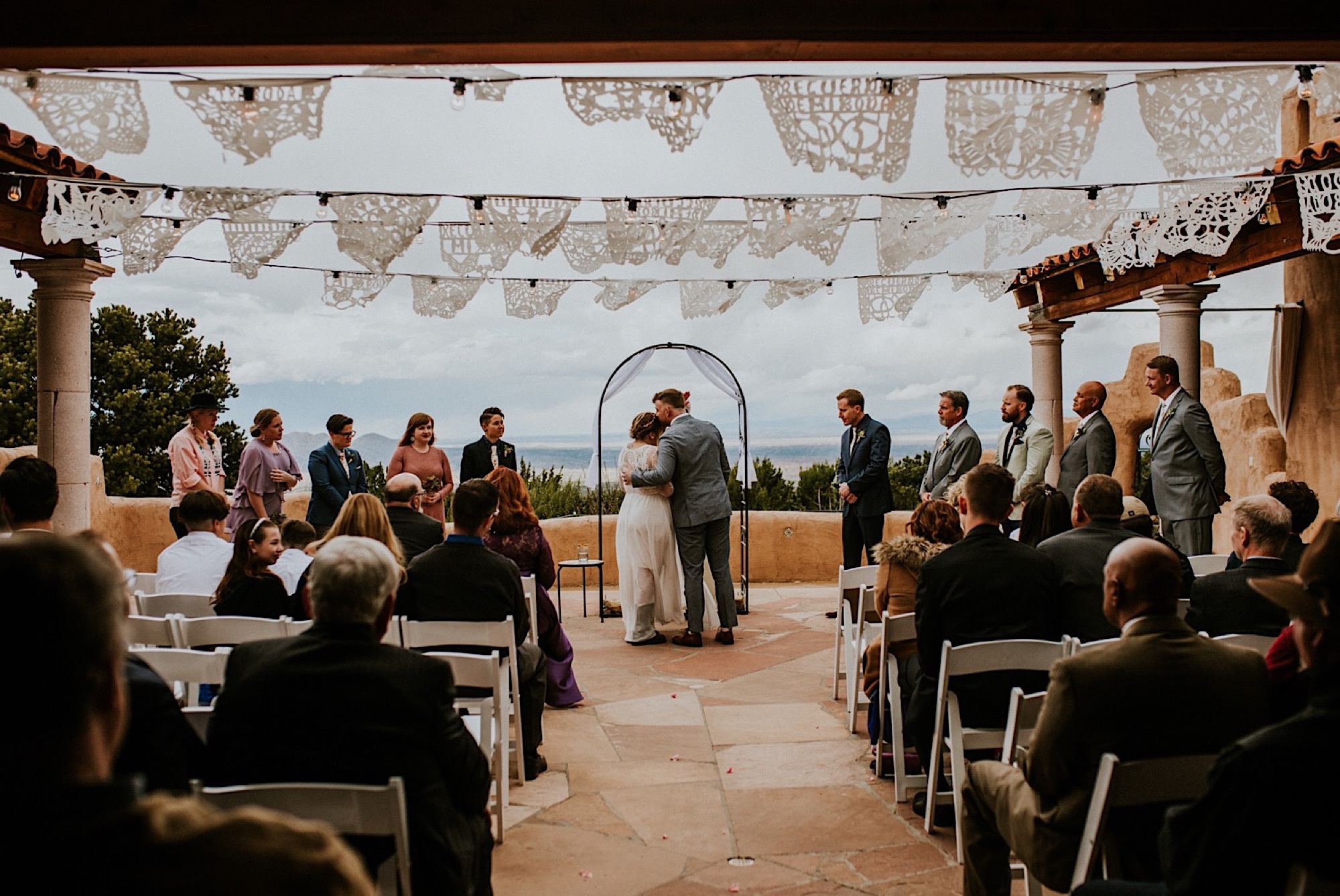  Ariel and Jack had a beautiful, intimate wedding at the ever so lovely Hacienda Doña Andrea de Santa Fe in Cerrillos, New Mexico (just outside of Santa Fe, New Mexico). If you have never been to Hacienda Doña Andrea de Santa Fe, it is beyond worth c