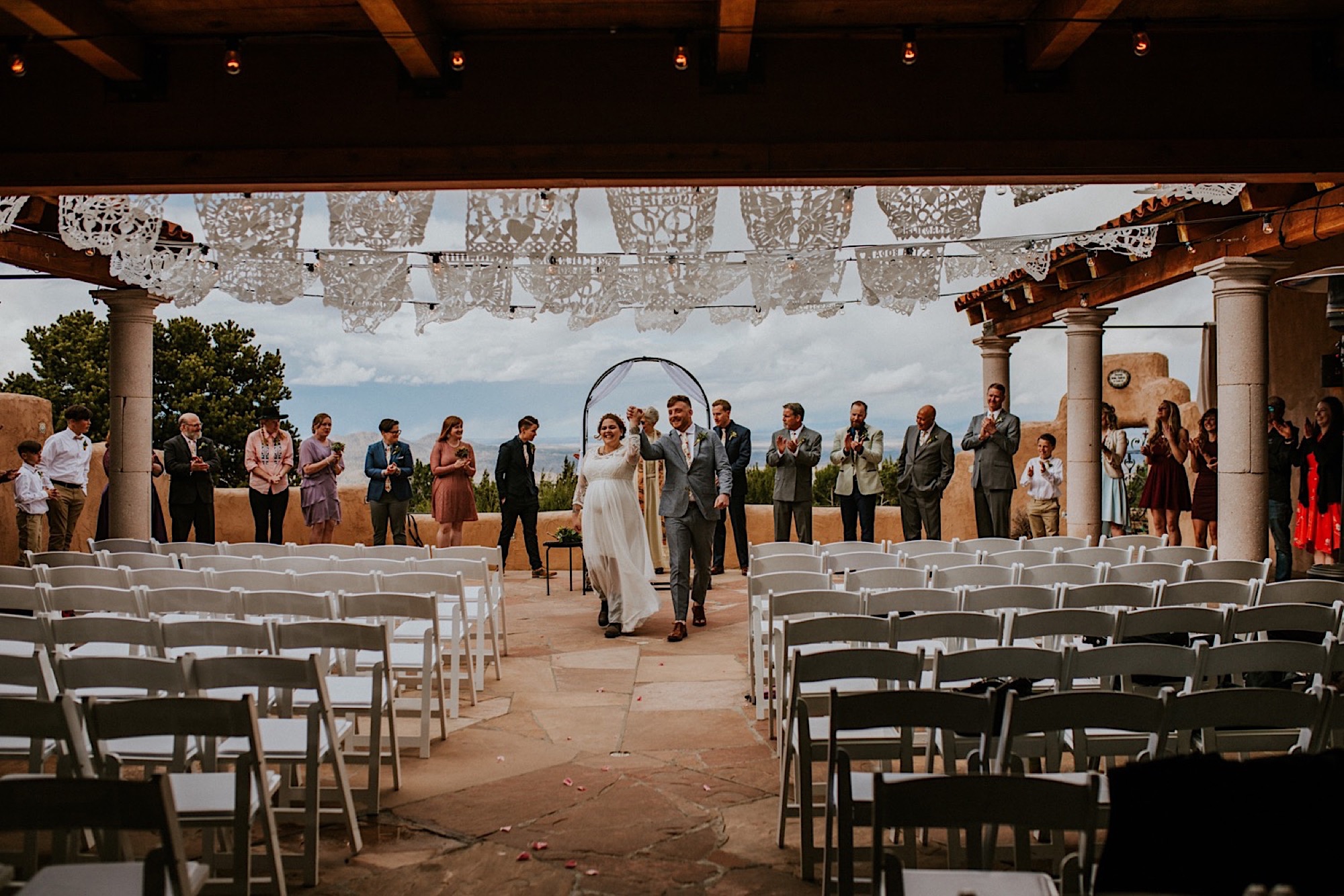  Ariel and Jack had a beautiful, intimate wedding at the ever so lovely Hacienda Doña Andrea de Santa Fe in Cerrillos, New Mexico (just outside of Santa Fe, New Mexico). If you have never been to Hacienda Doña Andrea de Santa Fe, it is beyond worth c