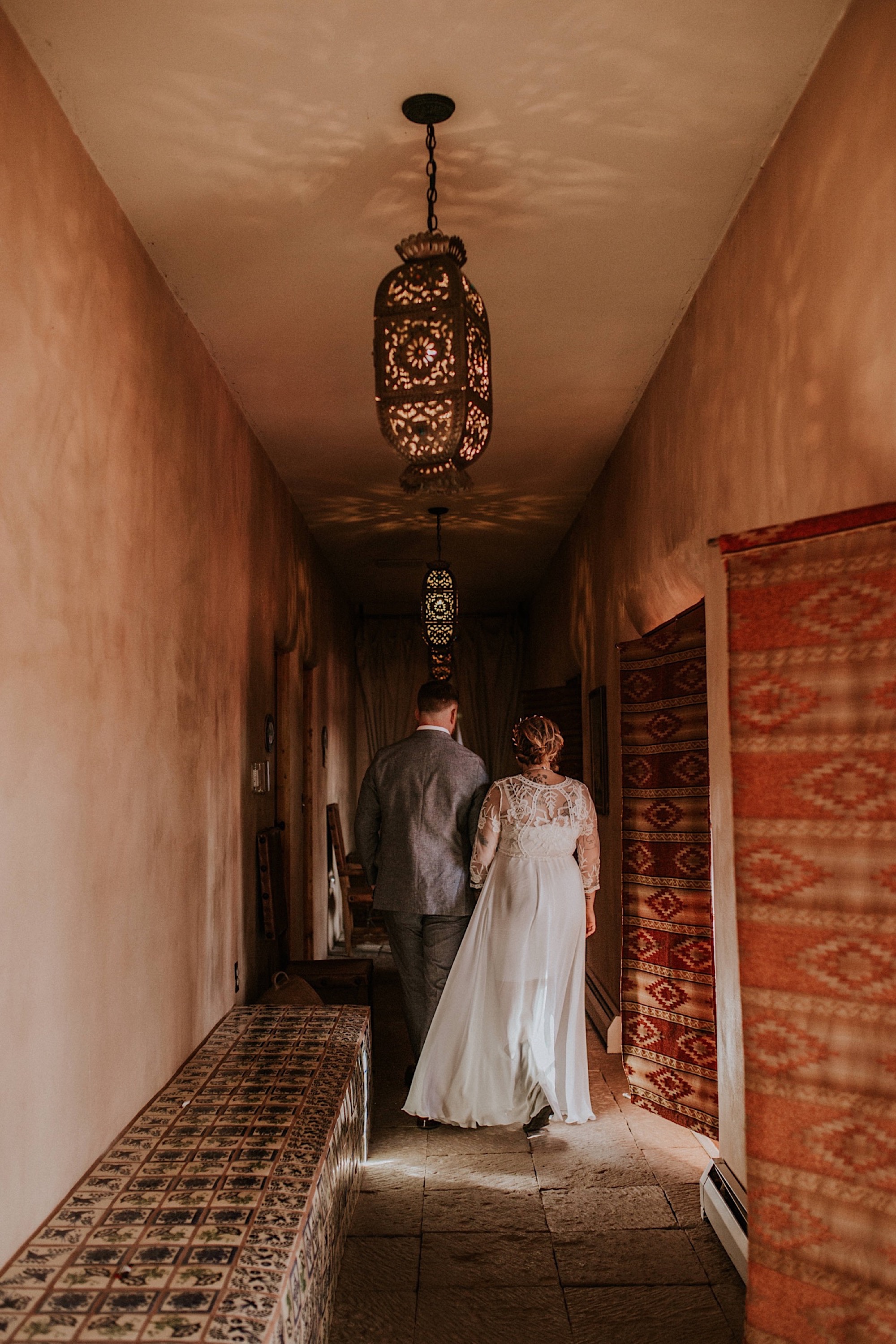  Ariel and Jack had a beautiful, intimate wedding at the ever so lovely Hacienda Doña Andrea de Santa Fe in Cerrillos, New Mexico (just outside of Santa Fe, New Mexico). If you have never been to Hacienda Doña Andrea de Santa Fe, it is beyond worth c