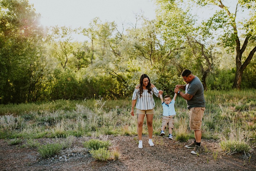  We went on a road trip for Kayla and Dillan’s summer engagement photos at the Jemez Red Rocks in Jemez, New Mexico. There are awesome forest-y areas in Jemez Springs that creates a stunning backdrop of beautiful greenery for gorgeous engagement phot