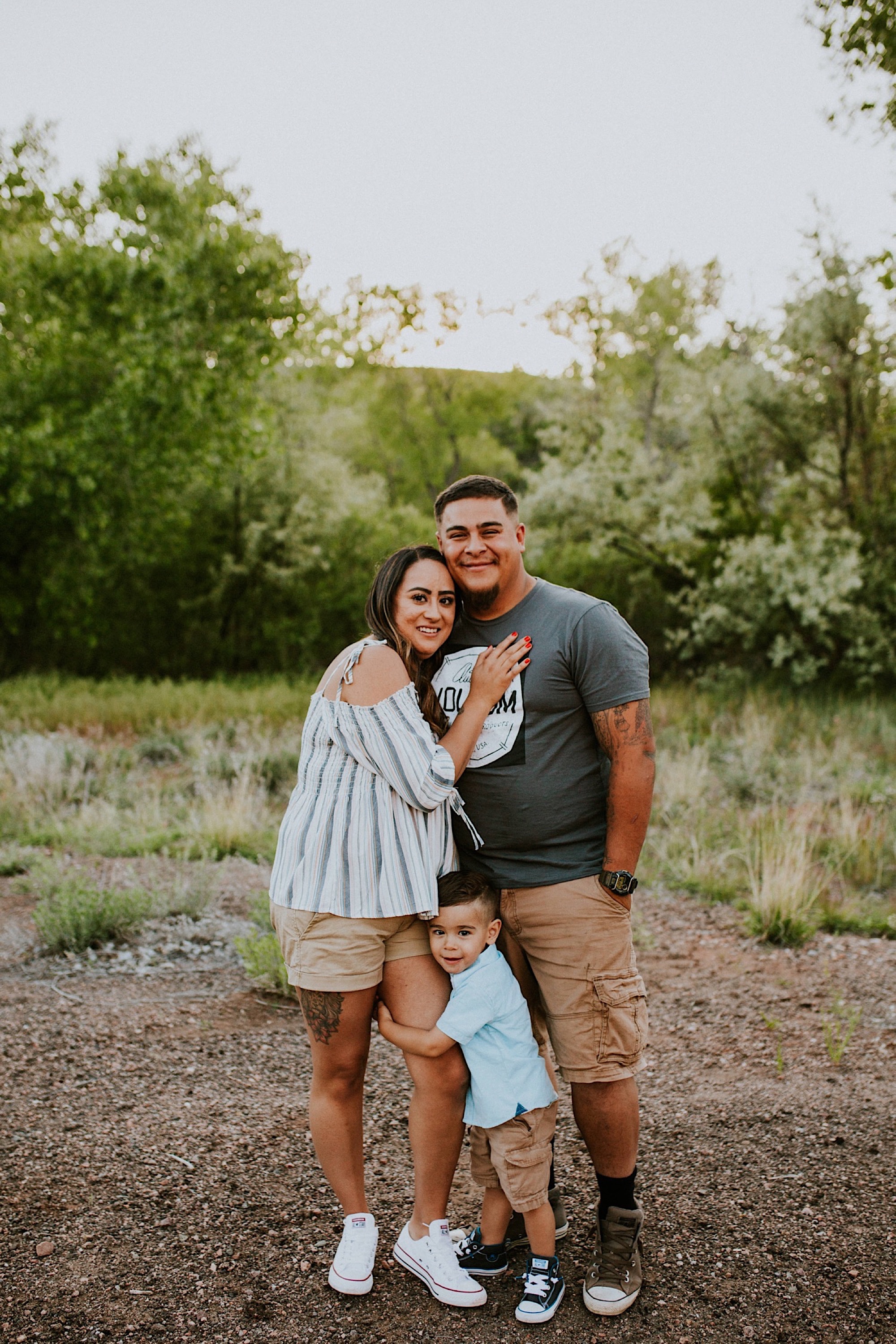  We went on a road trip for Kayla and Dillan’s summer engagement photos at the Jemez Red Rocks in Jemez, New Mexico. There are awesome forest-y areas in Jemez Springs that creates a stunning backdrop of beautiful greenery for gorgeous engagement phot