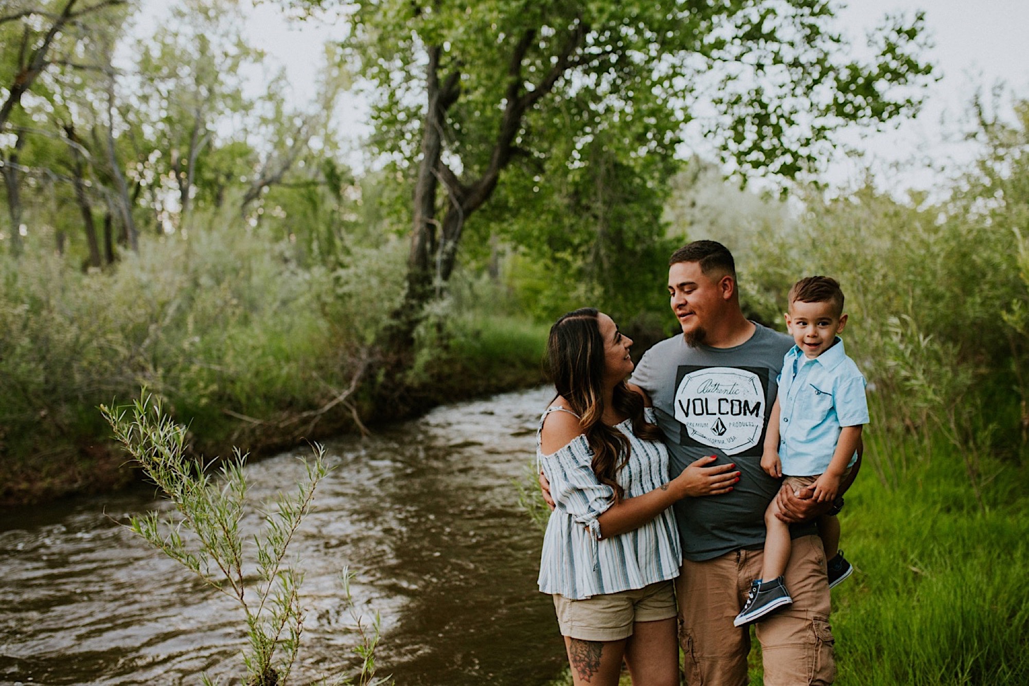  We went on a road trip for Kayla and Dillan’s summer engagement photos at the Jemez Red Rocks in Jemez, New Mexico. There are awesome forest-y areas in Jemez Springs that creates a stunning backdrop of beautiful greenery for gorgeous engagement phot