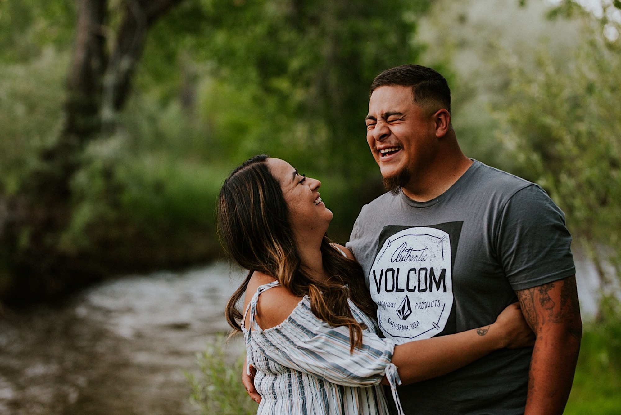  We went on a road trip for Kayla and Dillan’s summer engagement photos at the Jemez Red Rocks in Jemez, New Mexico. There are awesome forest-y areas in Jemez Springs that creates a stunning backdrop of beautiful greenery for gorgeous engagement phot