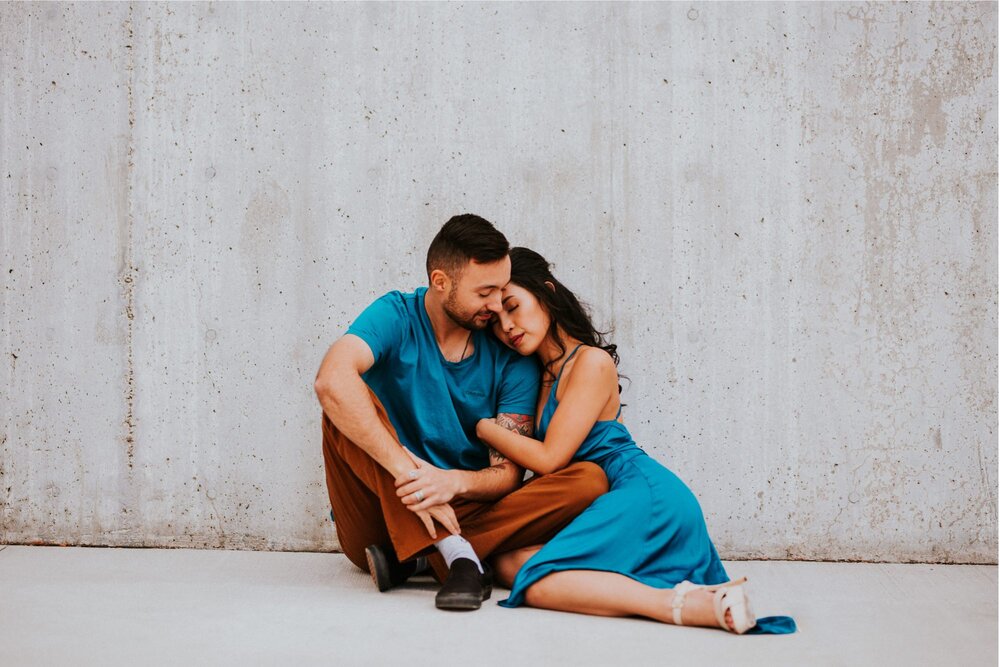  Xamie and Nate’s engagement photos at the University of New Mexico Main Campus in Albuquerque, New Mexico was truly fabulous! Exploring the UNM Campus and taking the cutest New Years Eve engagement photos of Xamie and Nate was the perfect way to end