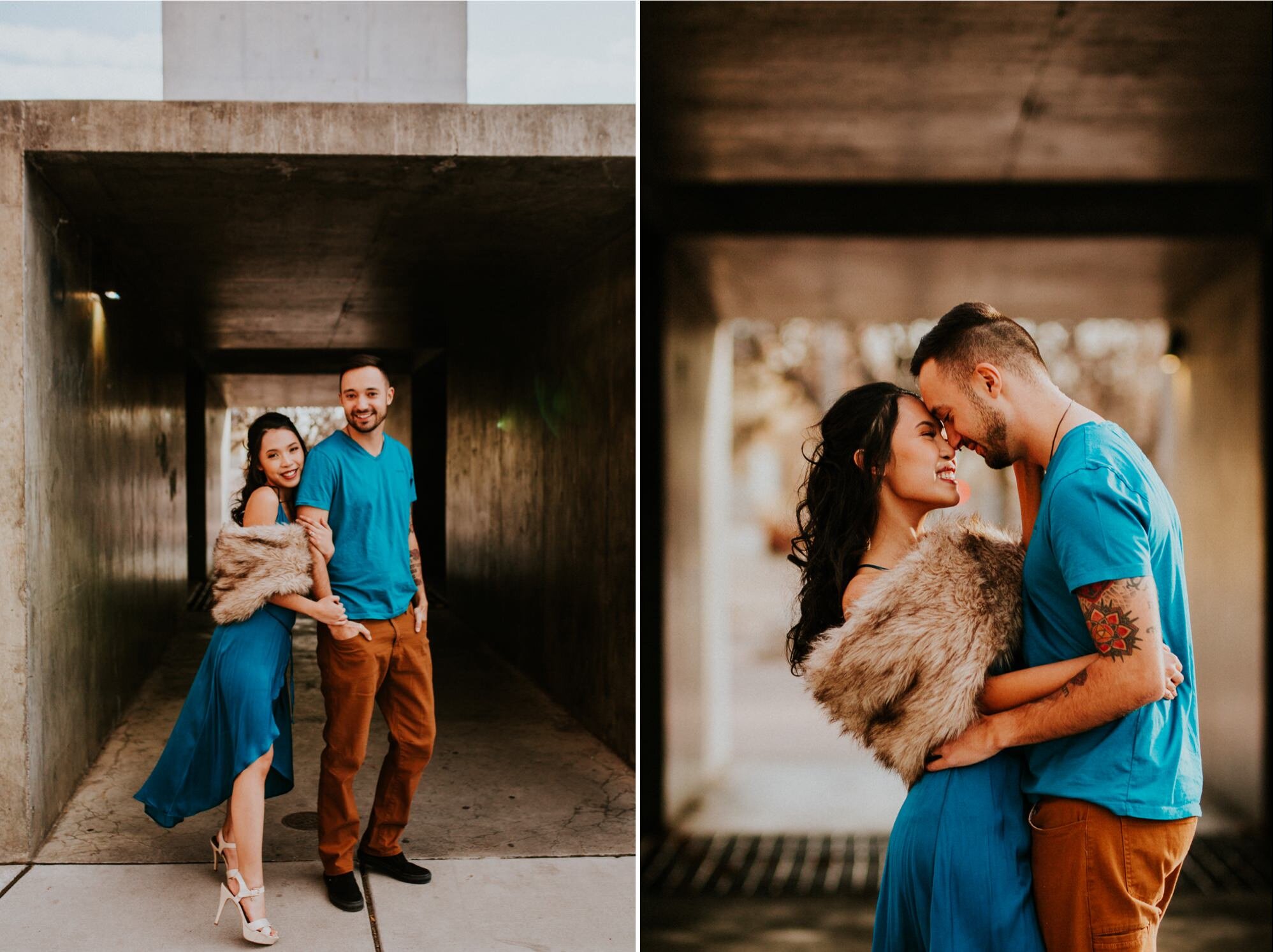  Xamie and Nate’s engagement photos at the University of New Mexico Main Campus in Albuquerque, New Mexico was truly fabulous! Exploring the UNM Campus and taking the cutest New Years Eve engagement photos of Xamie and Nate was the perfect way to end