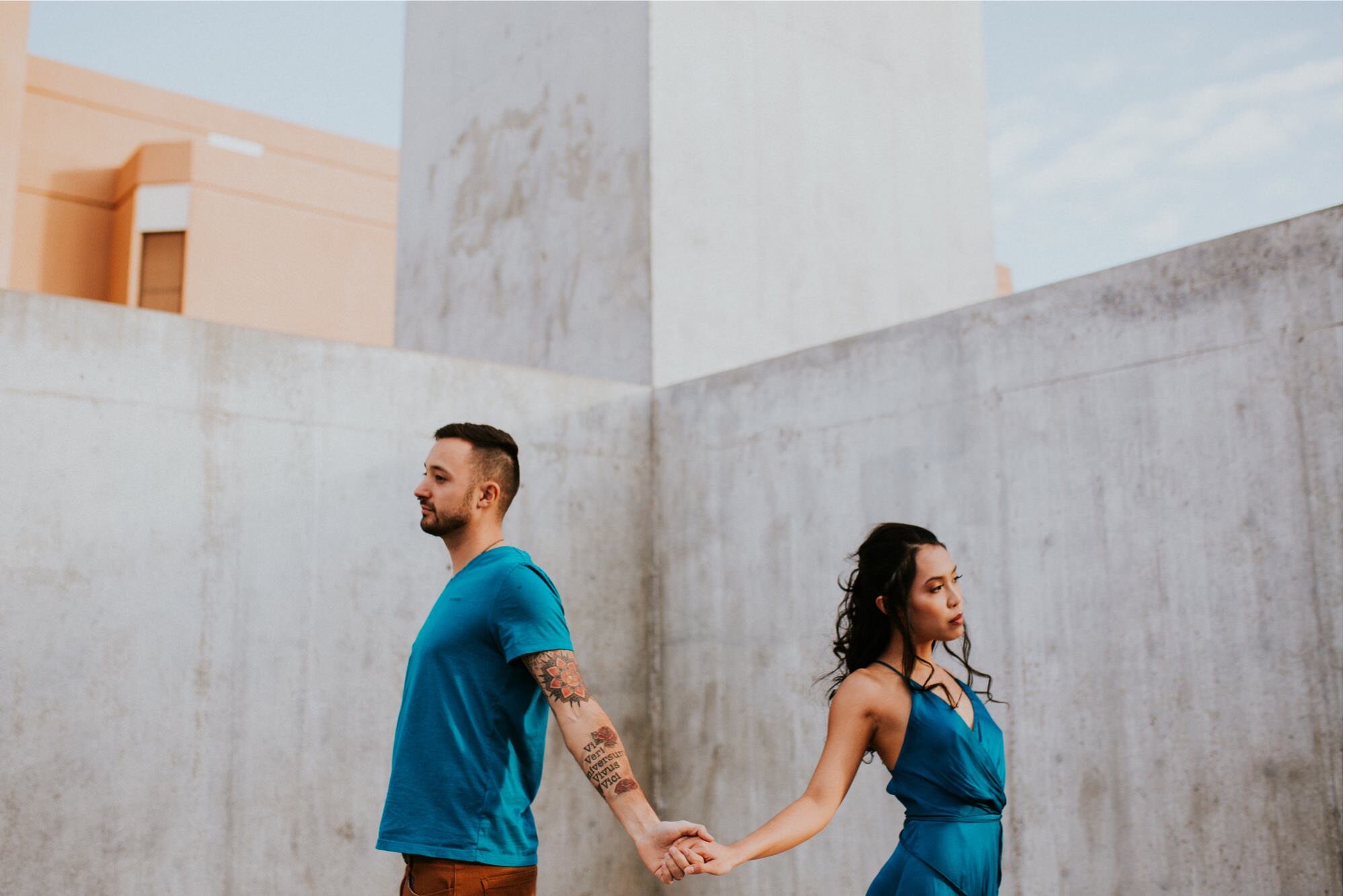  Xamie and Nate’s engagement photos at the University of New Mexico Main Campus in Albuquerque, New Mexico was truly fabulous! Exploring the UNM Campus and taking the cutest New Years Eve engagement photos of Xamie and Nate was the perfect way to end