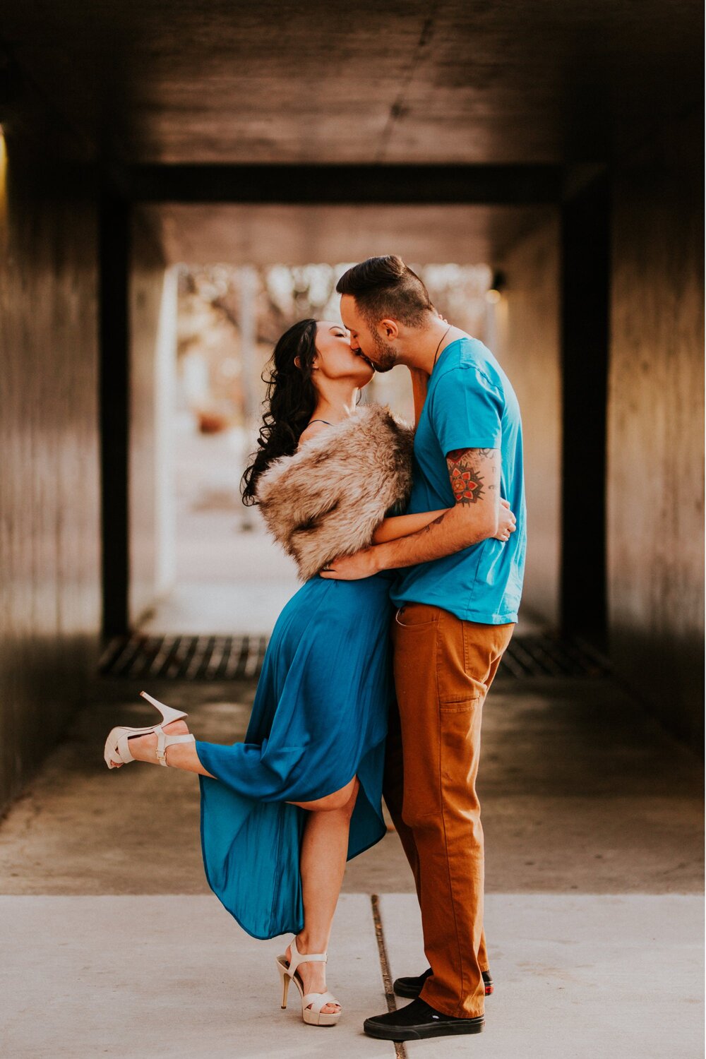  Xamie and Nate’s engagement photos at the University of New Mexico Main Campus in Albuquerque, New Mexico was truly fabulous! Exploring the UNM Campus and taking the cutest New Years Eve engagement photos of Xamie and Nate was the perfect way to end