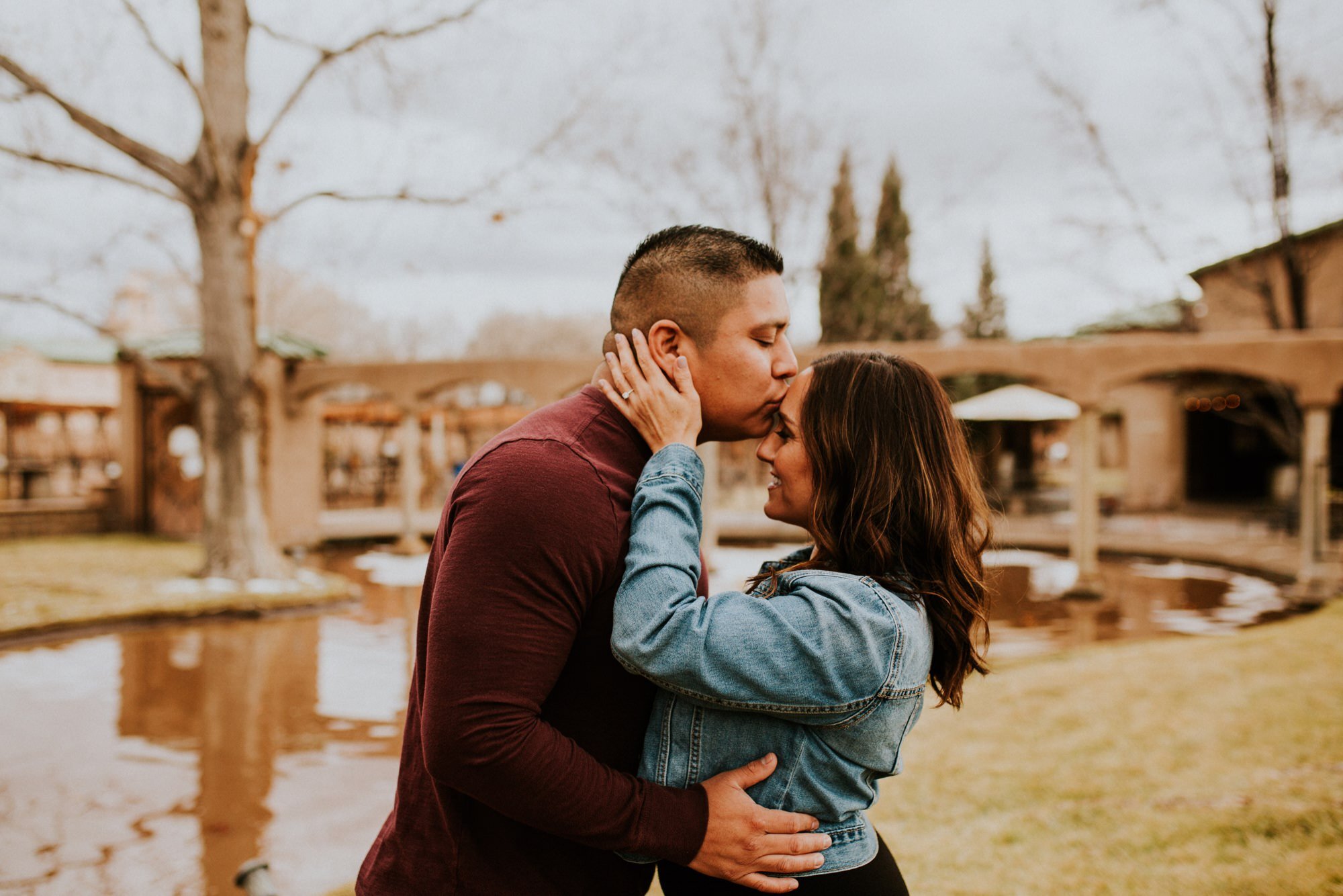  Natalie and Branden are the absolute cutest and I loved exploring through Casa Rondeña Winery in Los Ranchos de Albuquerque, New Mexico to capture their incredible winter engagement photos. I loved the black dress with denim jacket and cowboy boots 