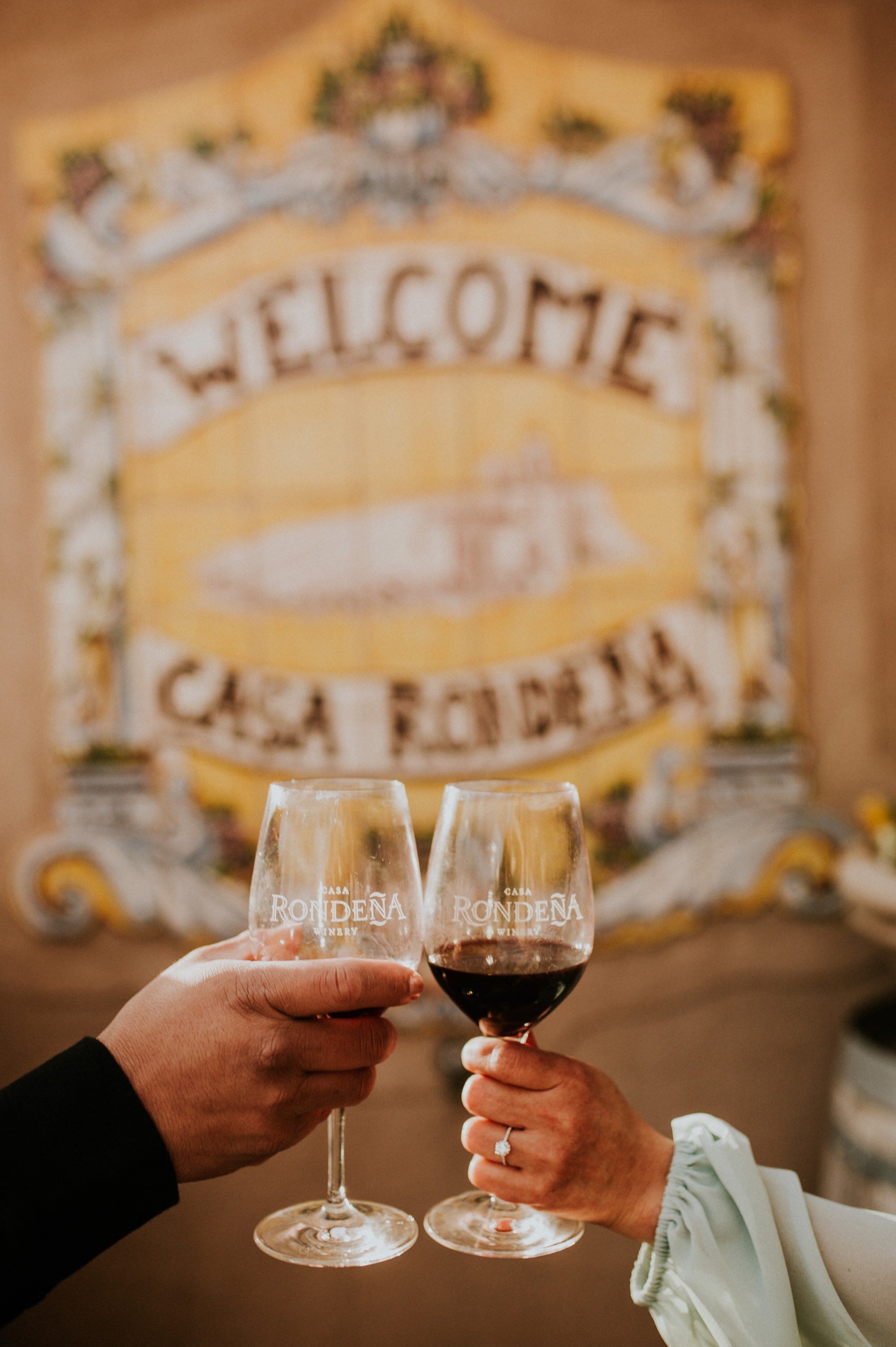  Natalie and Branden are the absolute cutest and I loved exploring through Casa Rondeña Winery in Los Ranchos de Albuquerque, New Mexico to capture their incredible winter engagement photos. Natalie looked stunning in her mint blouse and jeans which 