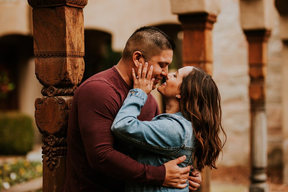  Natalie and Branden are the absolute cutest and I loved exploring through Casa Rondeña Winery in Los Ranchos de Albuquerque, New Mexico to capture their incredible winter engagement photos. I loved the black dress with denim jacket and cowboy boots 