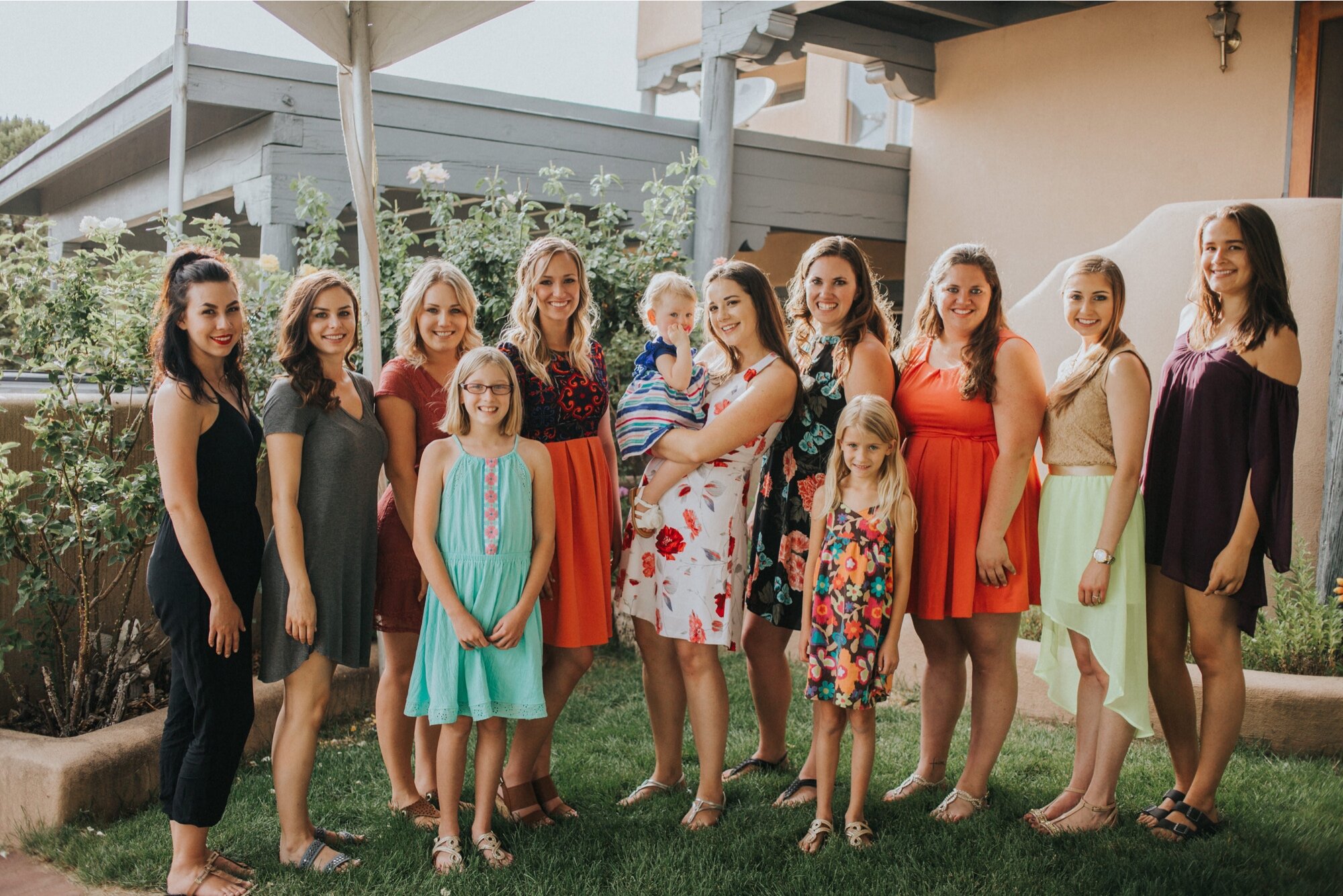  Katie and Frankie had one of the greatest Santa Fe rehearsal dinners that I have ever photographed. I loved that they chose an Italian dinner party theme for their rehearsal dinner at their family’s home in Santa Fe, New Mexico. From the red and whi