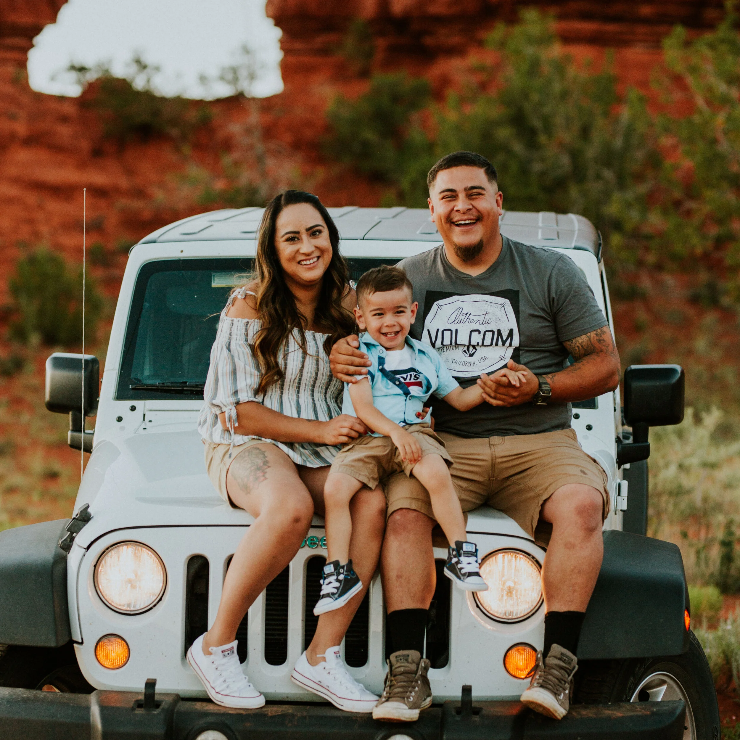 Kayla, Dillan, + Lucas // Jemez Springs Engagement + Family Photos | Jemez Pueblo, New Mexico Engagement Photographer