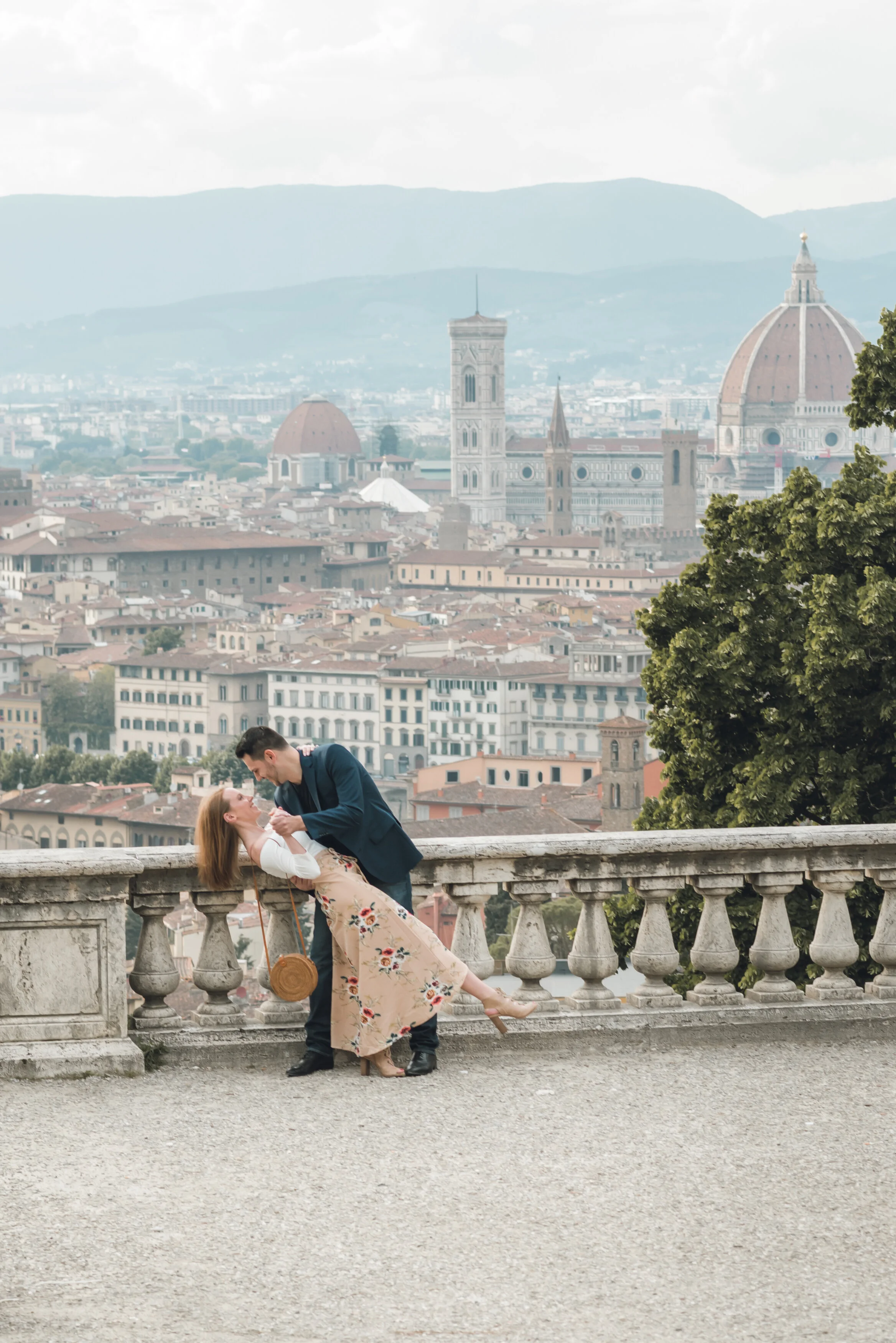 surprise proposal in florence italy