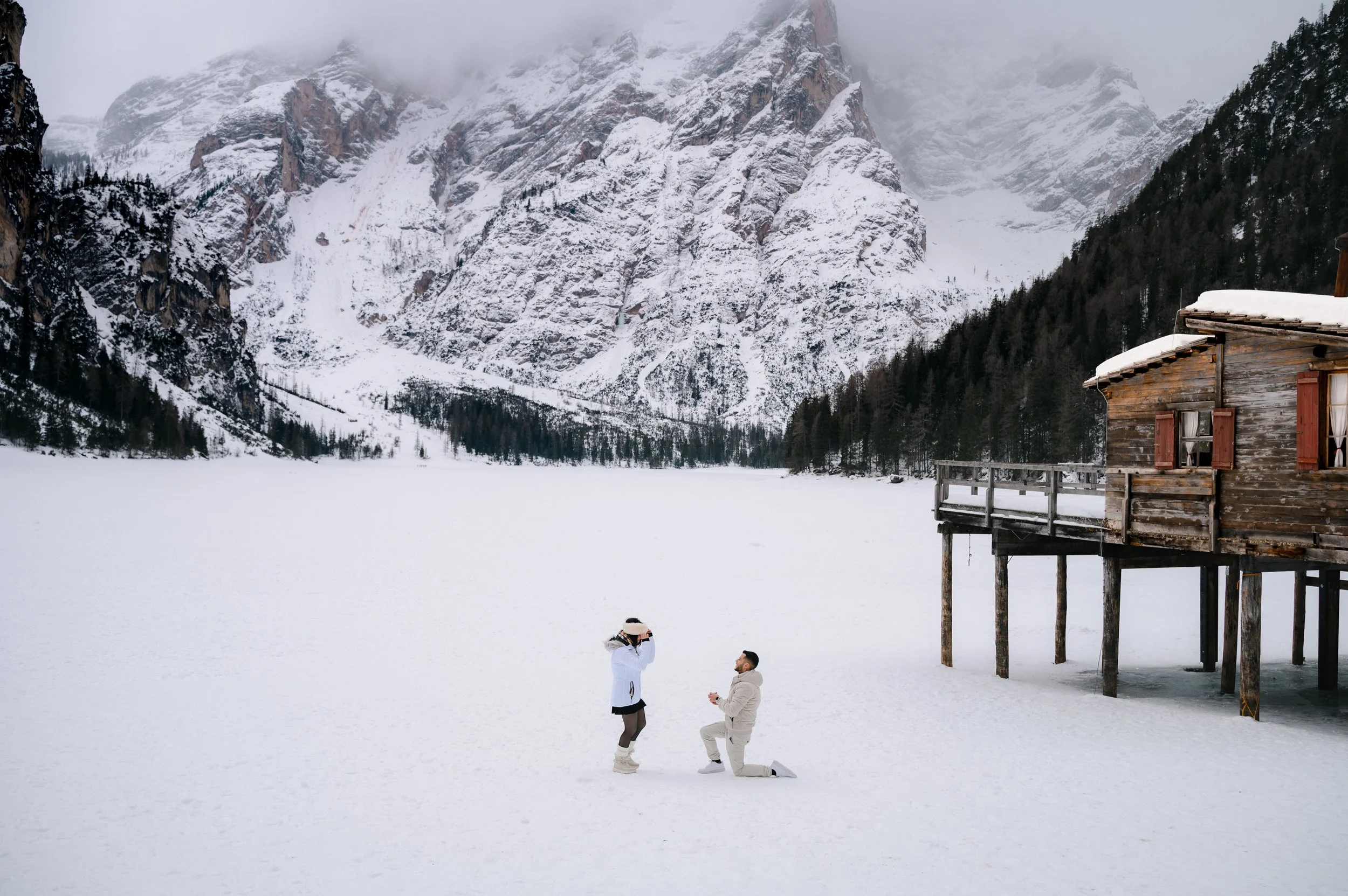 Secret Proposal Lake Braies Dolomites