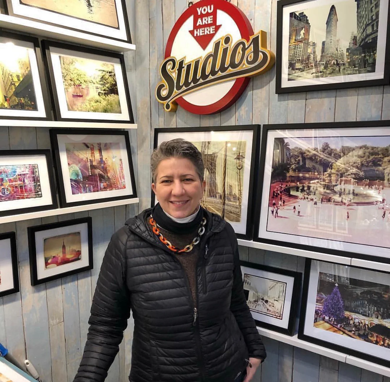 Alex in Bryant Park Winter Village shop.