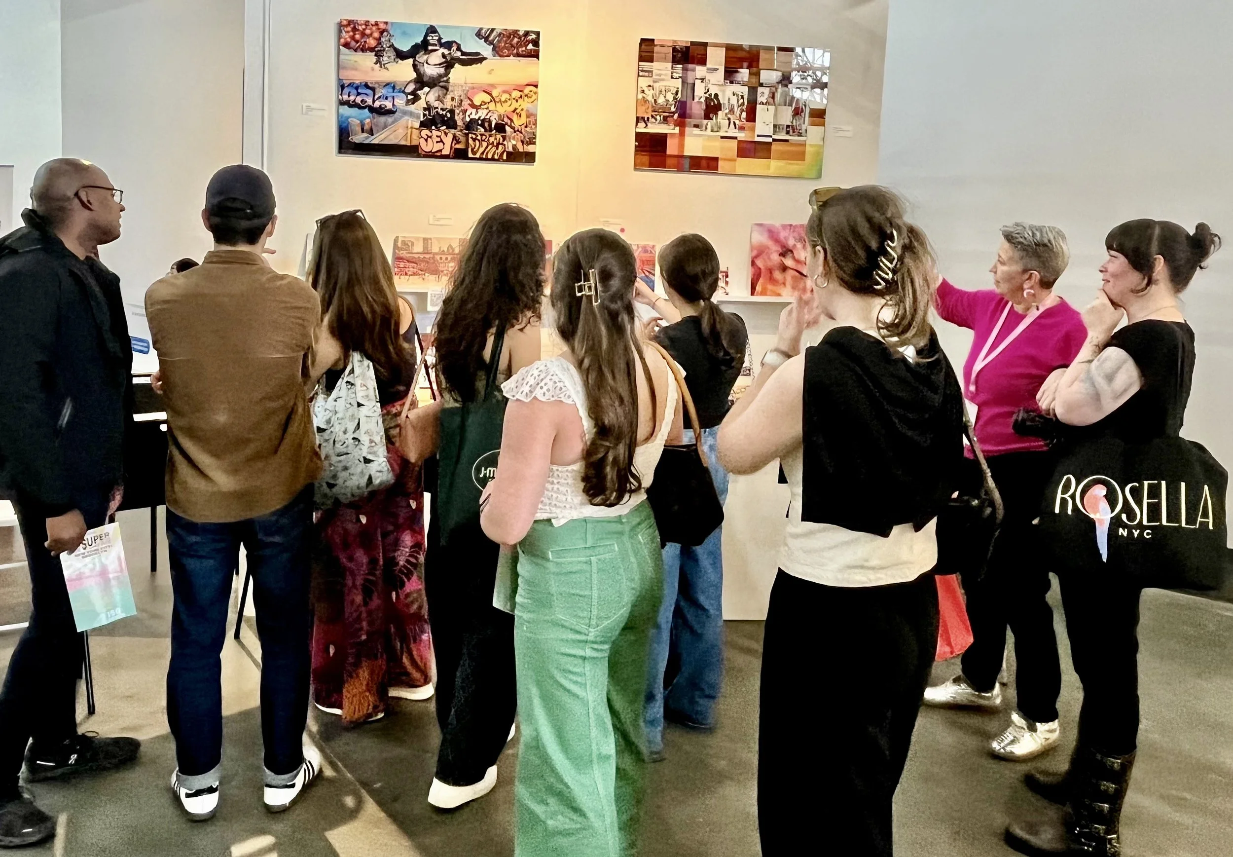 Crowds looking at Tam Benjamin's Photography