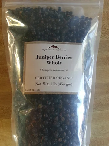Juniper berries from Mountain Rose Herbs