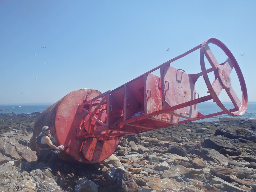 Me trying to lift the buoy