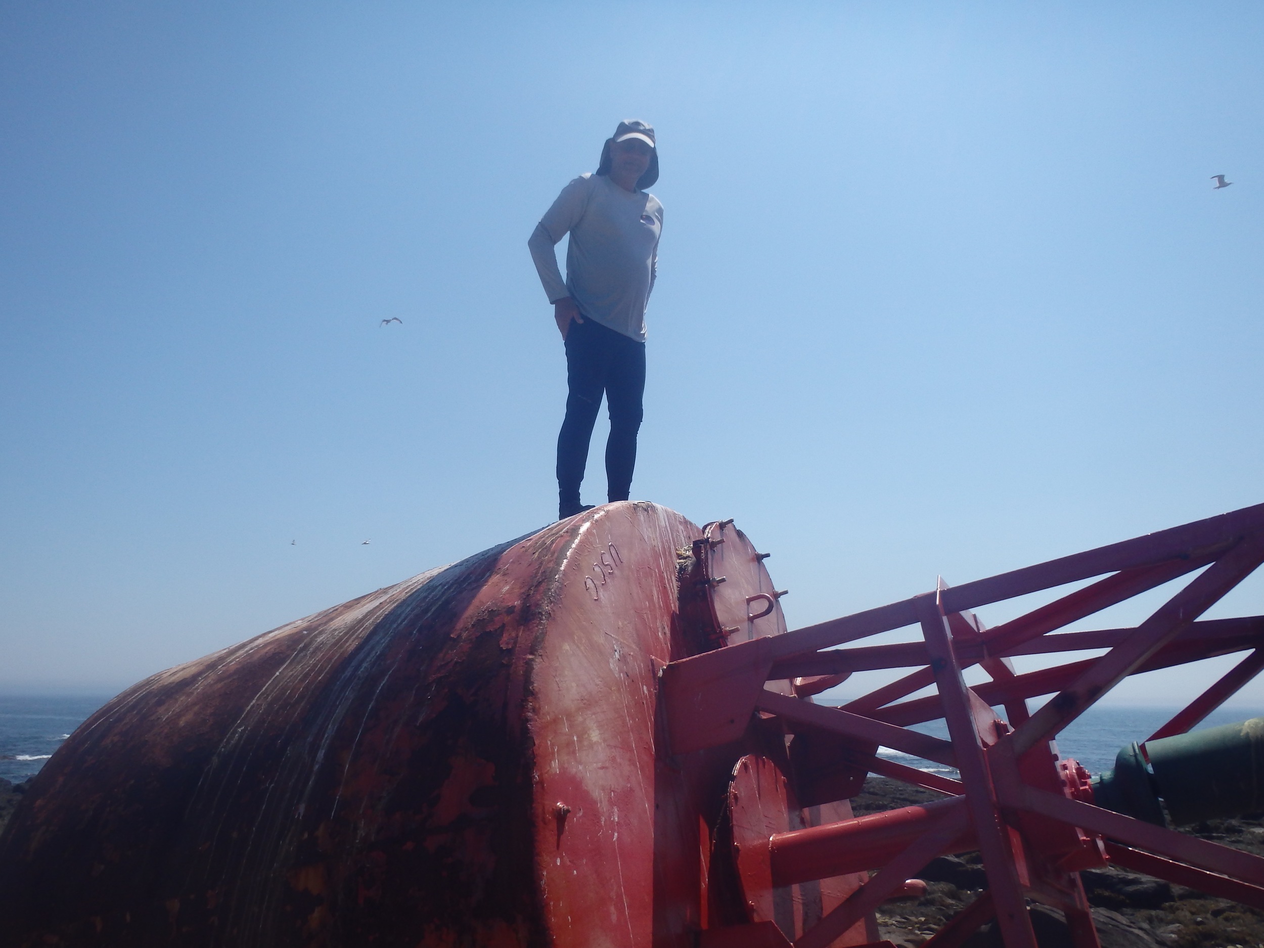 Josko on the buoy