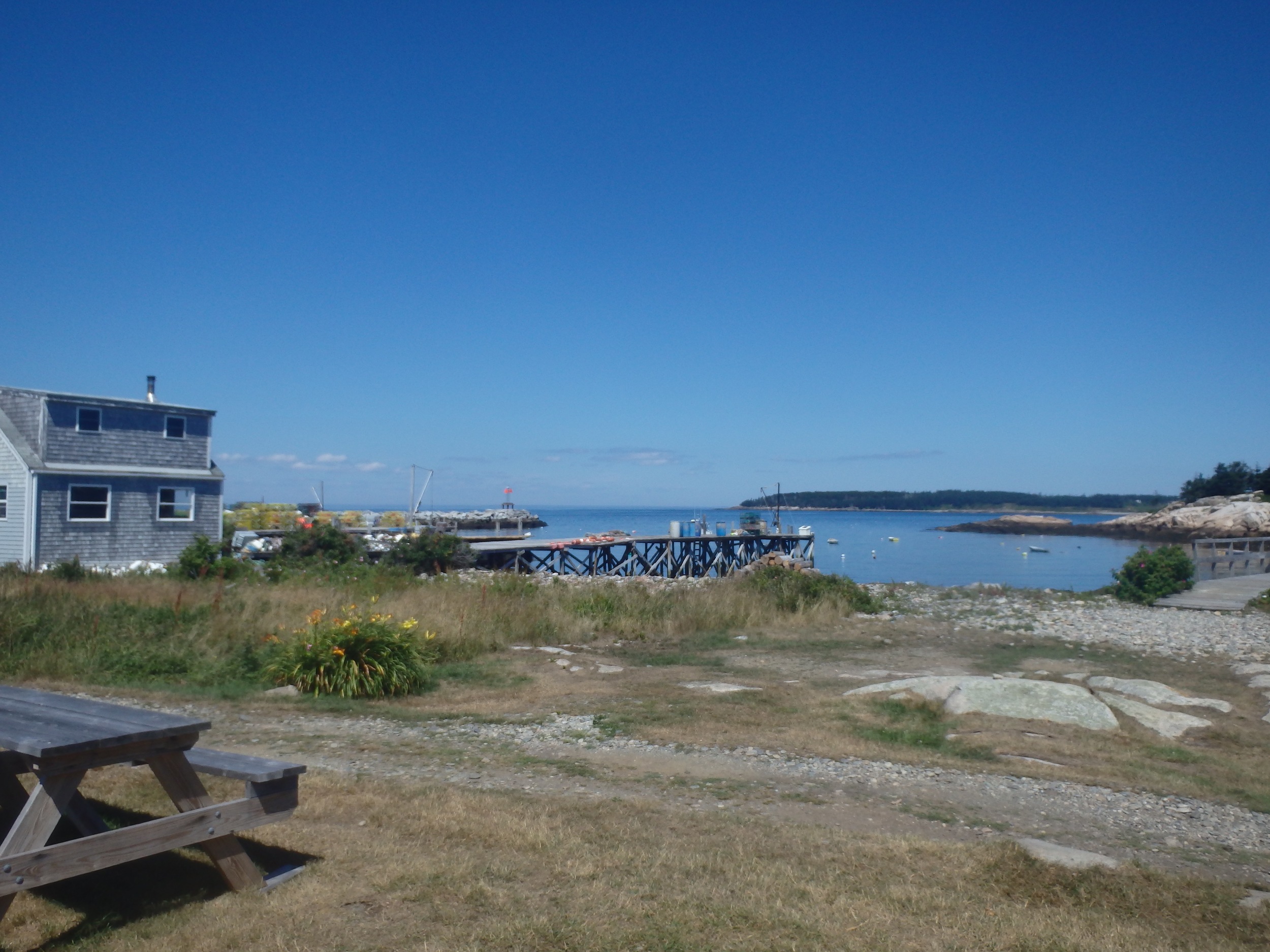 View at lunch, Matinicus in the distance