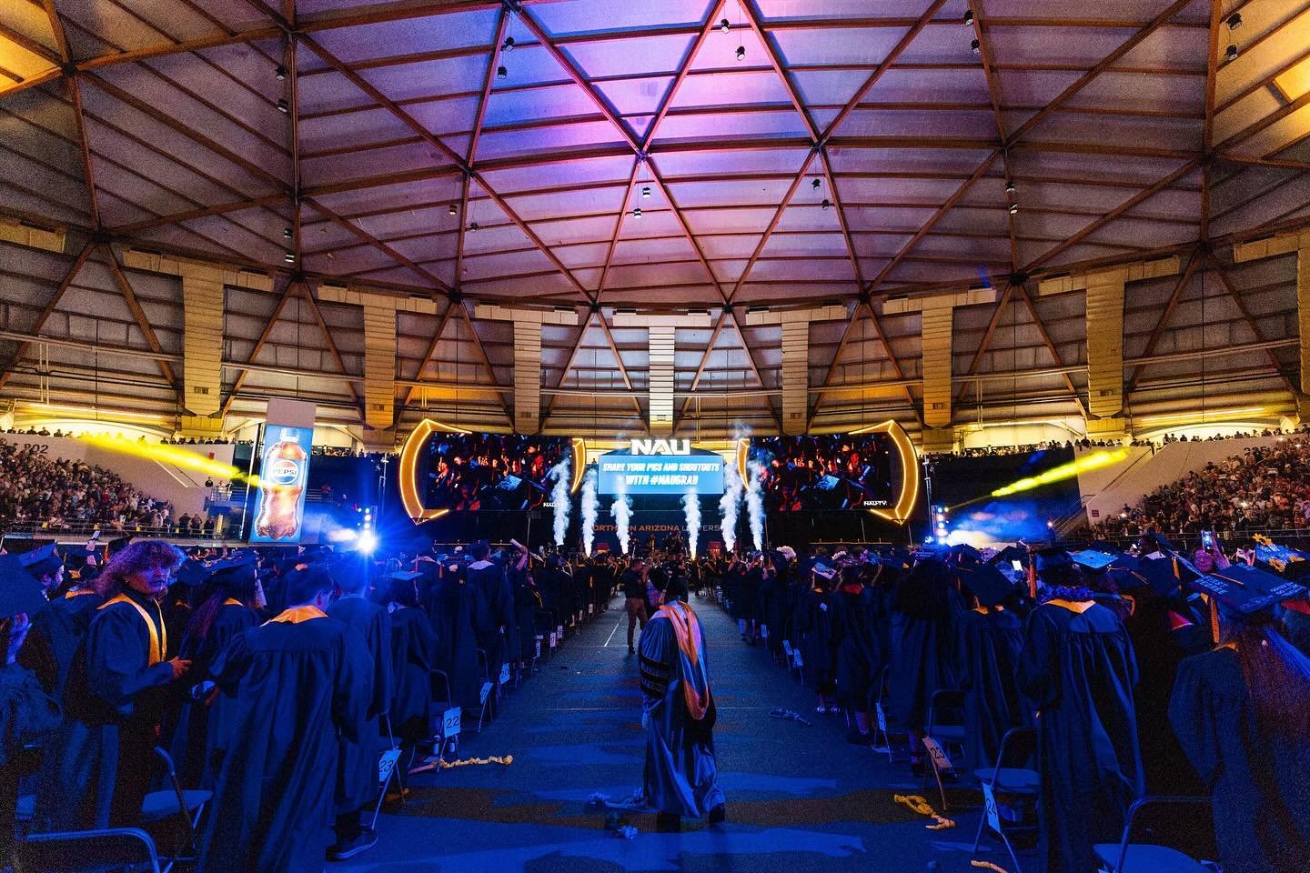 &ldquo;And now we dance!&rdquo;

After years of successful audio shows, Commencement at Northern Arizona University was kicked up a notch this year with an all new lighting package and dance party complete with Chauvet Pro&rsquo;s Vesuvio II fog cann