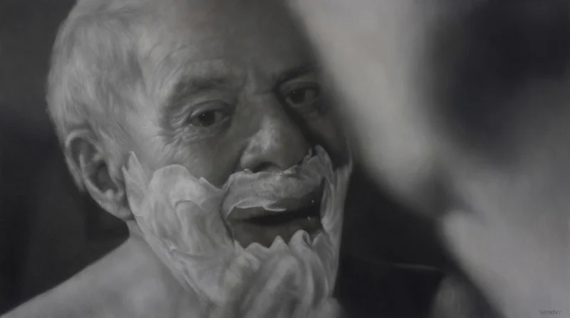 Shave - oil on canvas 36"x64" 2013 private collection