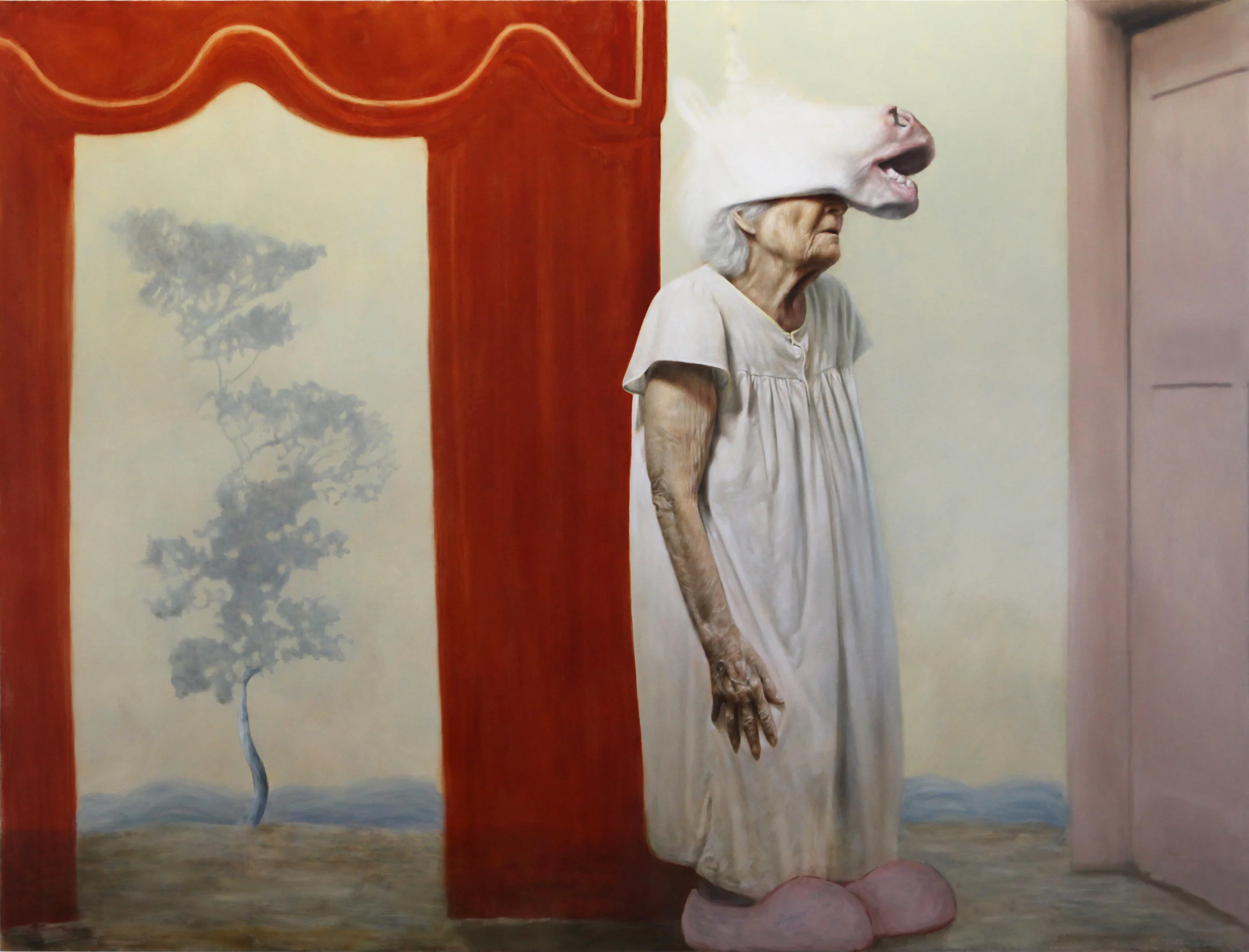 “ Somewhere ” 2017 oil on canvas 78 x 103 in.