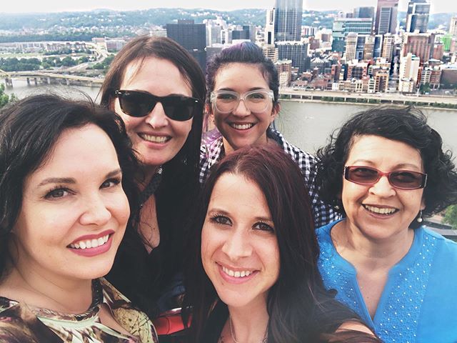 Loved every minute with these beauties! #pittsburgh #theincline #blackandgoldauthorevent