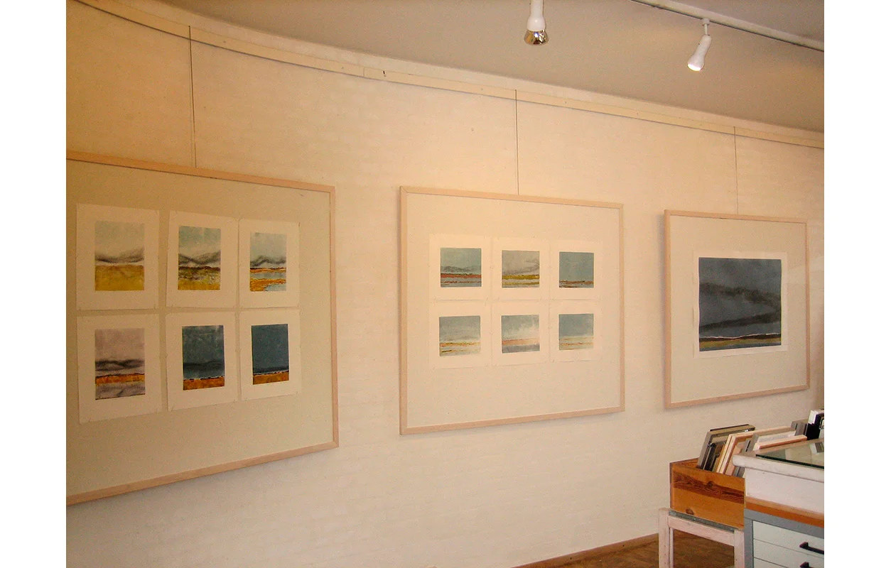 The Graphic Workshop of Fynen Denmark 2009 , Inge Nørgaard. A Gesture of Nature, Sort Sol (Black Sun) , Monoprints