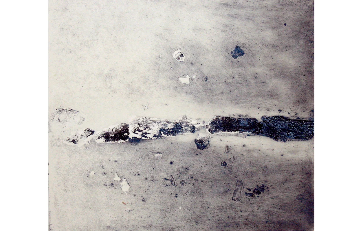 Fimbulvinter , Collograph, 13.5" x 15.5"