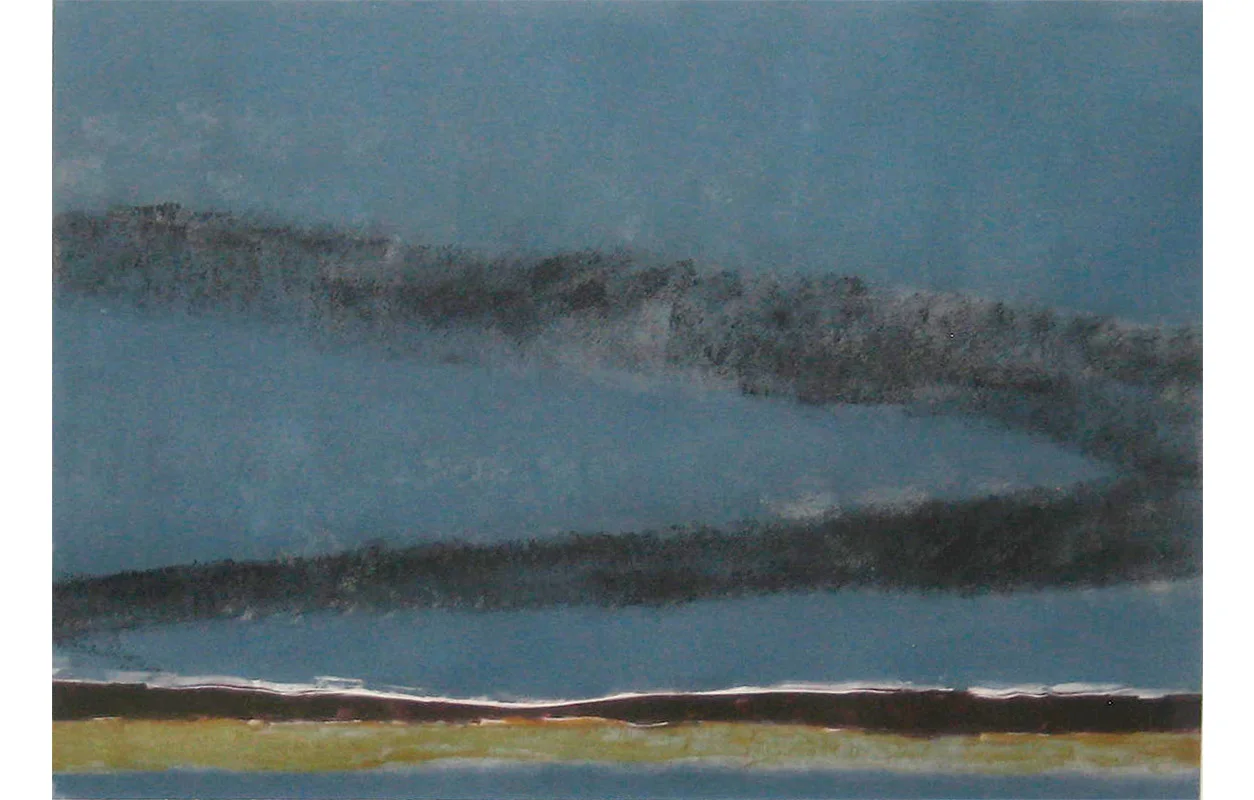 A Gesture of Nature, Sort Sol (Black Sun) 10 , Monoprint, 27.75" x 39.25"