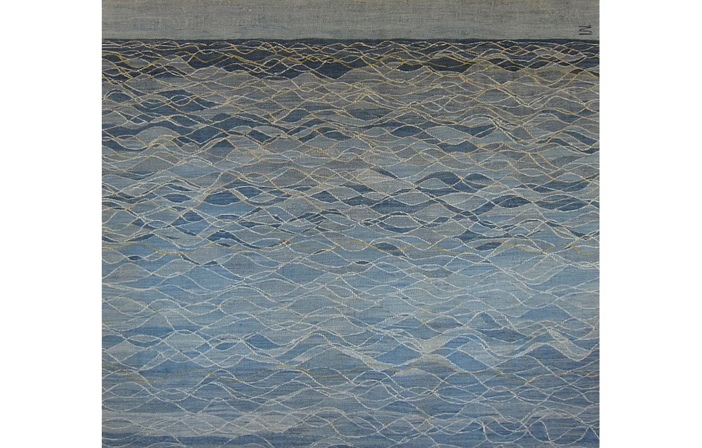 The Song of the Ocean , wool on cotton, 52" x 58"