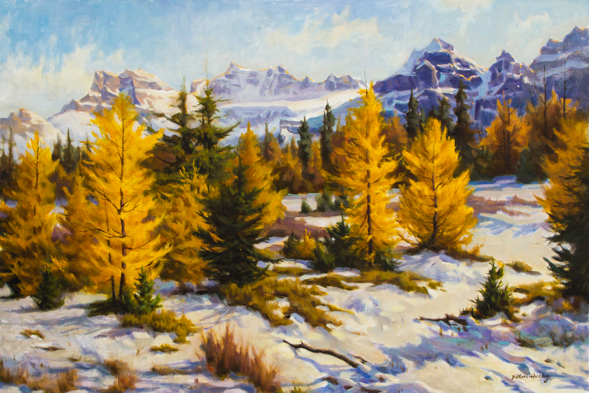 Golden Larch Valley | Oil on Canvas | 24" x 36"