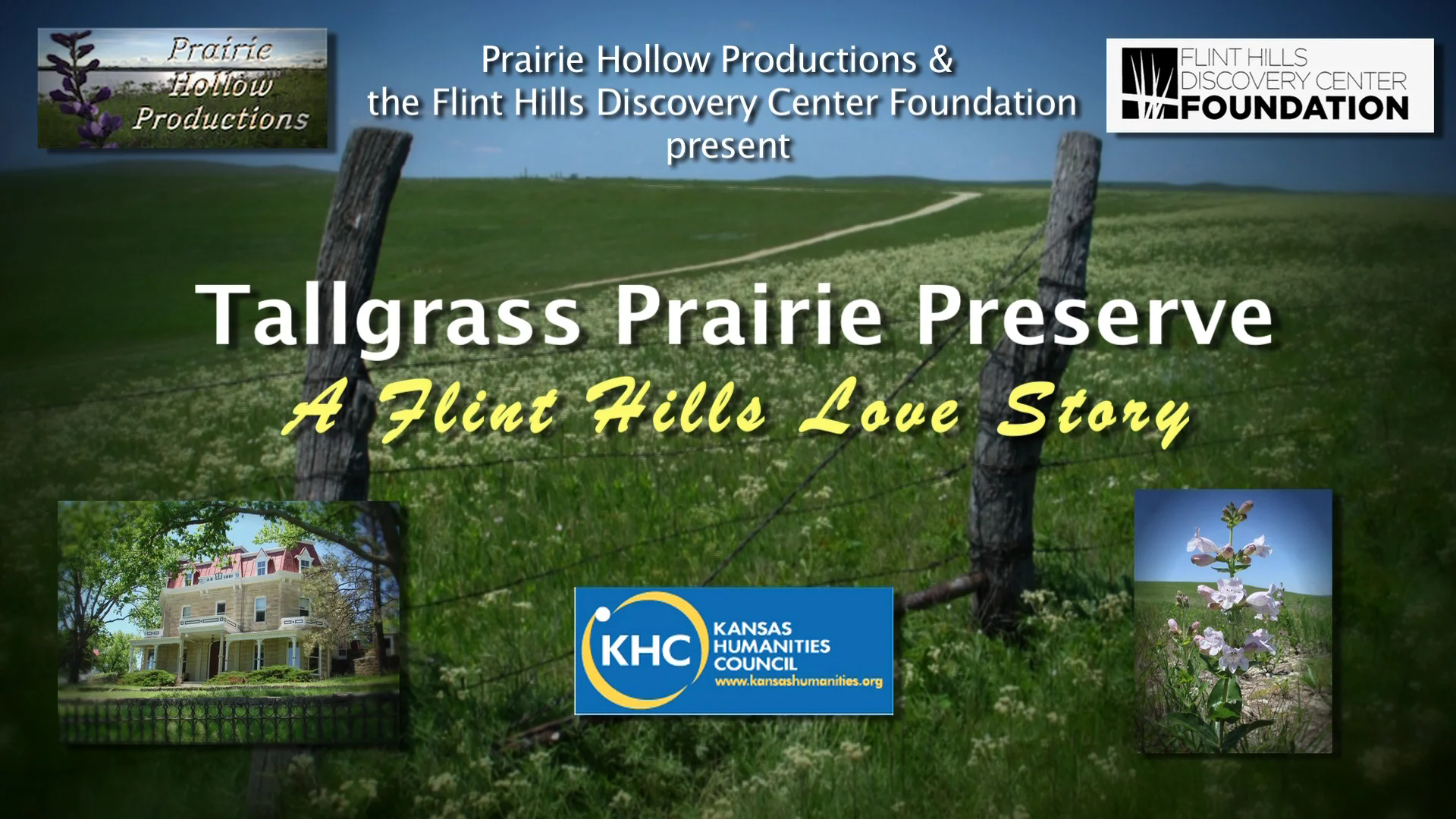We're pleased to announce that the Kansas Humanities Council has provided a grant to support the production of our new documentary about the Tallgrass Prairie National Preserve , which we're producing in collaboration with the Flint Hills Discovery Center Foundation in Manhattan. The program will premiere in the Fall of 2016 in conjunction with the 20th anniversary of the preserve and the centennial of the National Park Service.