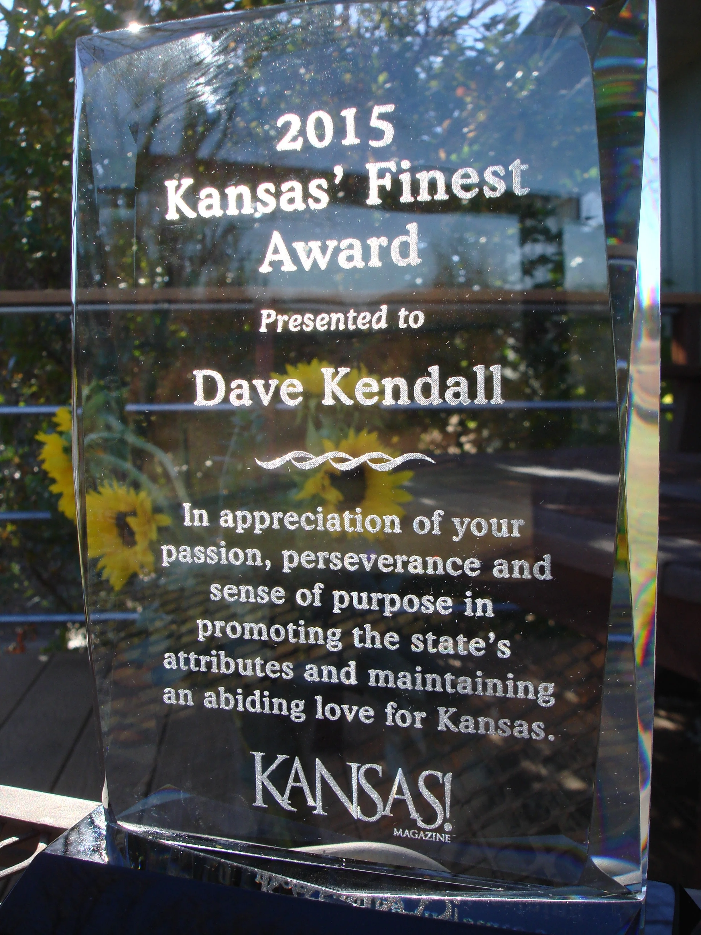 Thanks to Kansas! magazine for this handsome award.