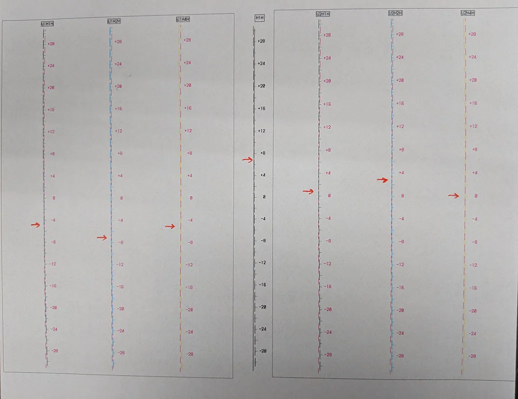 Figure 15B: Head Position Adjustment Pattern Horizontal