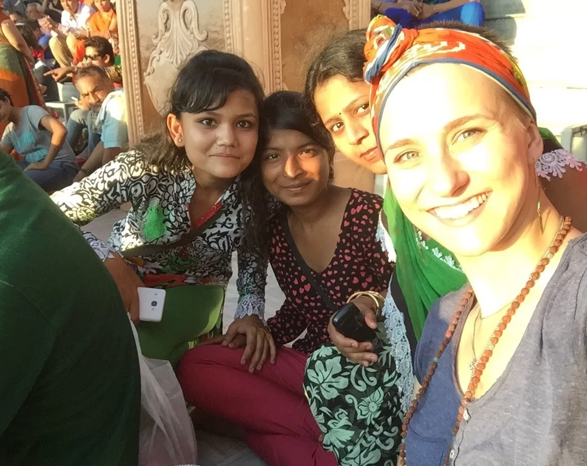 New friends - we talked during the entire ceremony, drawing stares from those around us. We just giggled. 