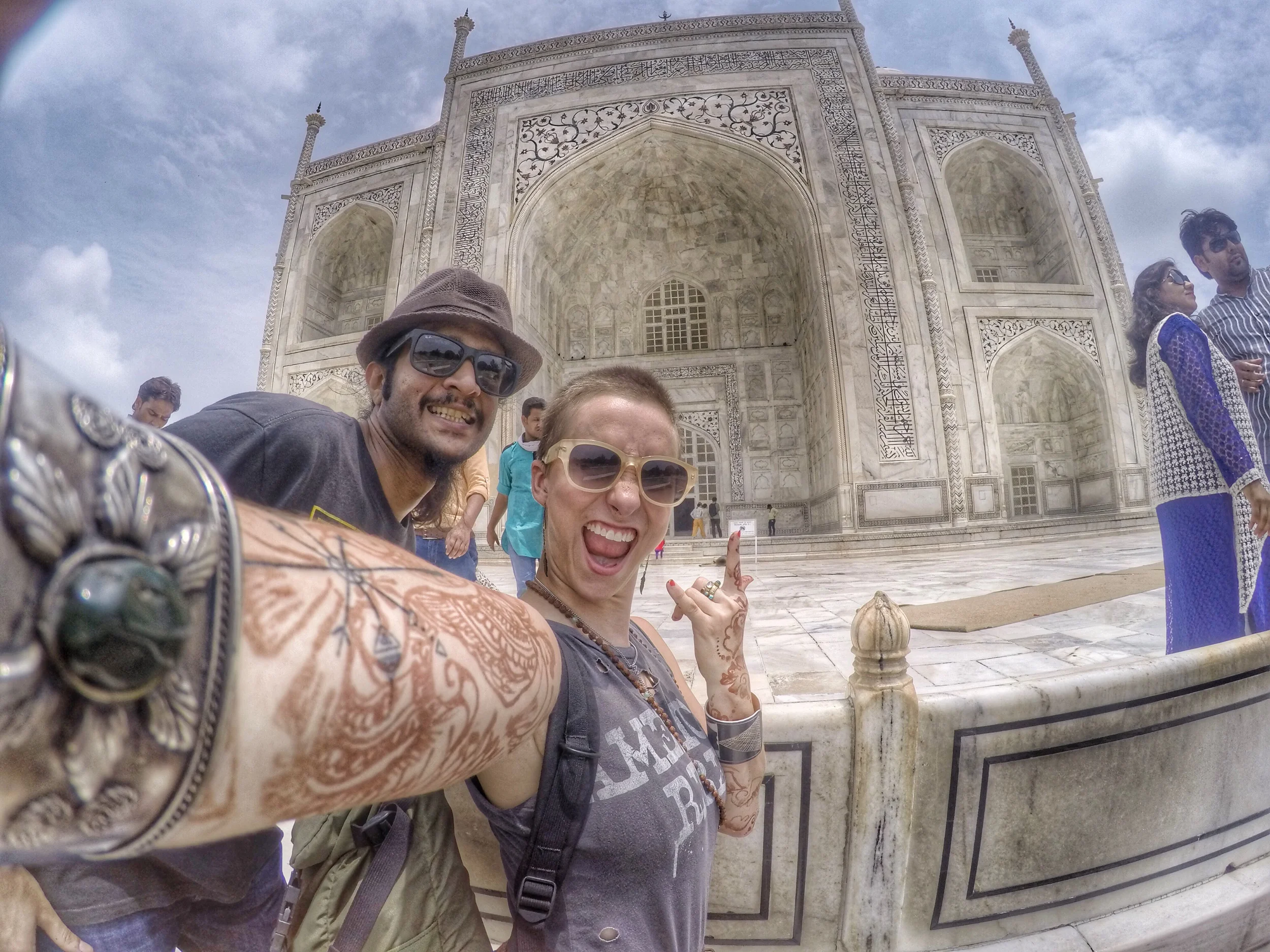 The good stuff: the people of India are incredible and hospitable. Here's me and Arushi's awesome cuz Kartik, who took care of me in Delhi, helping me to haggle in the market and show me the good stuff from Delhi to Agra. Amazing humans! 