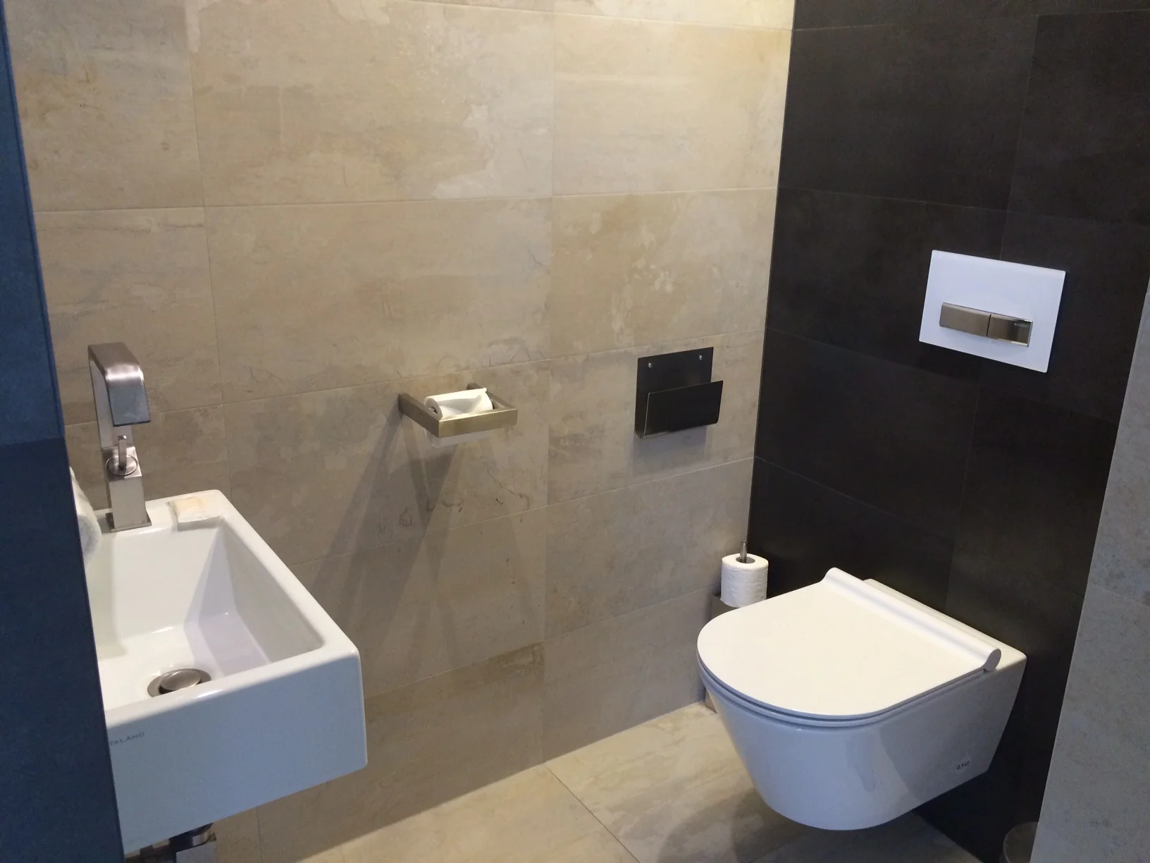 The toilet room (separate from shower).