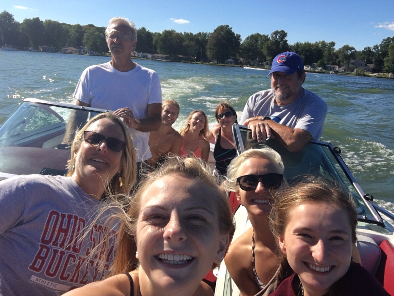 Some good family time on the lake.
