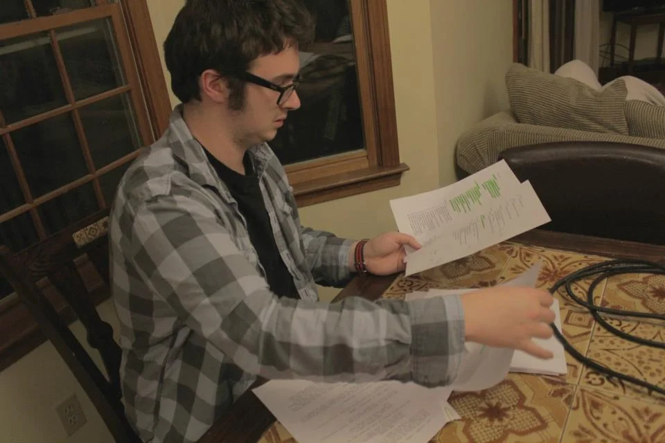 A very old still of myself while working on the set of "The Juniper Tree"